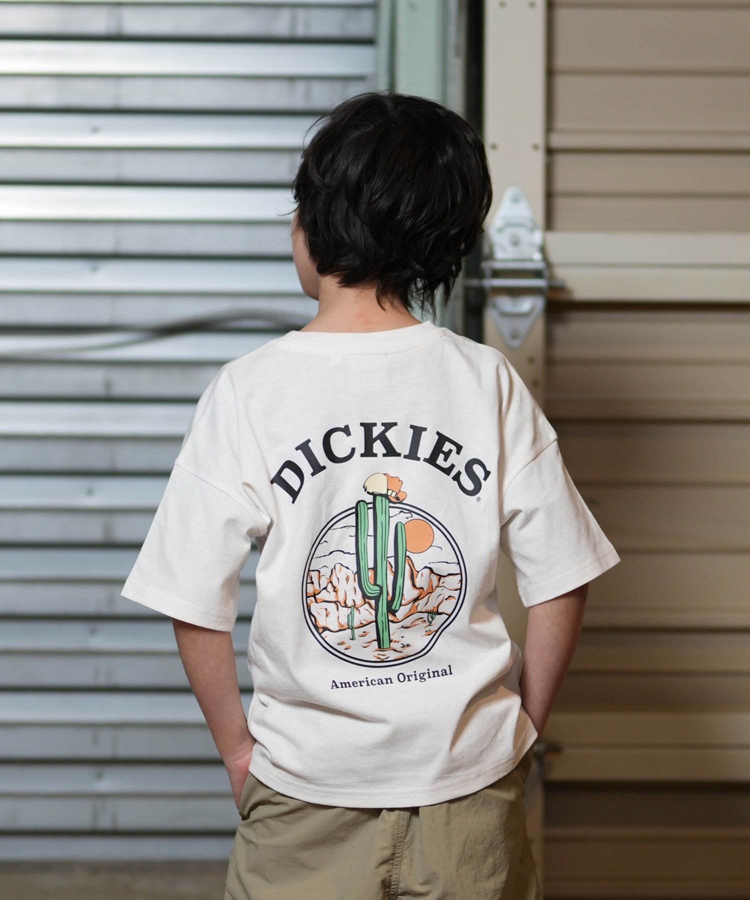 Dickies ディッキーズ 半袖 Tシャツ キッズ ジュニア 子供 バック