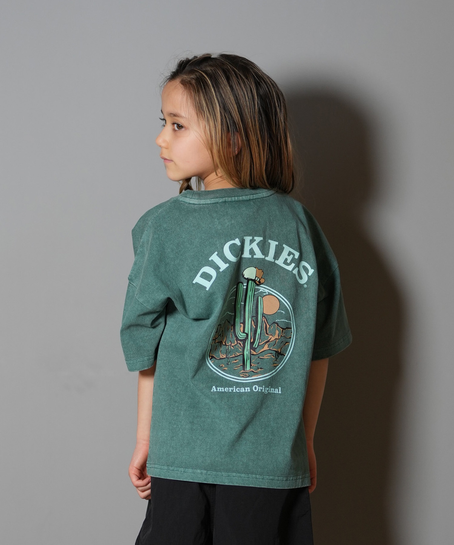 Dickies ディッキーズ 半袖 Tシャツ キッズ ジュニア 子供 バック