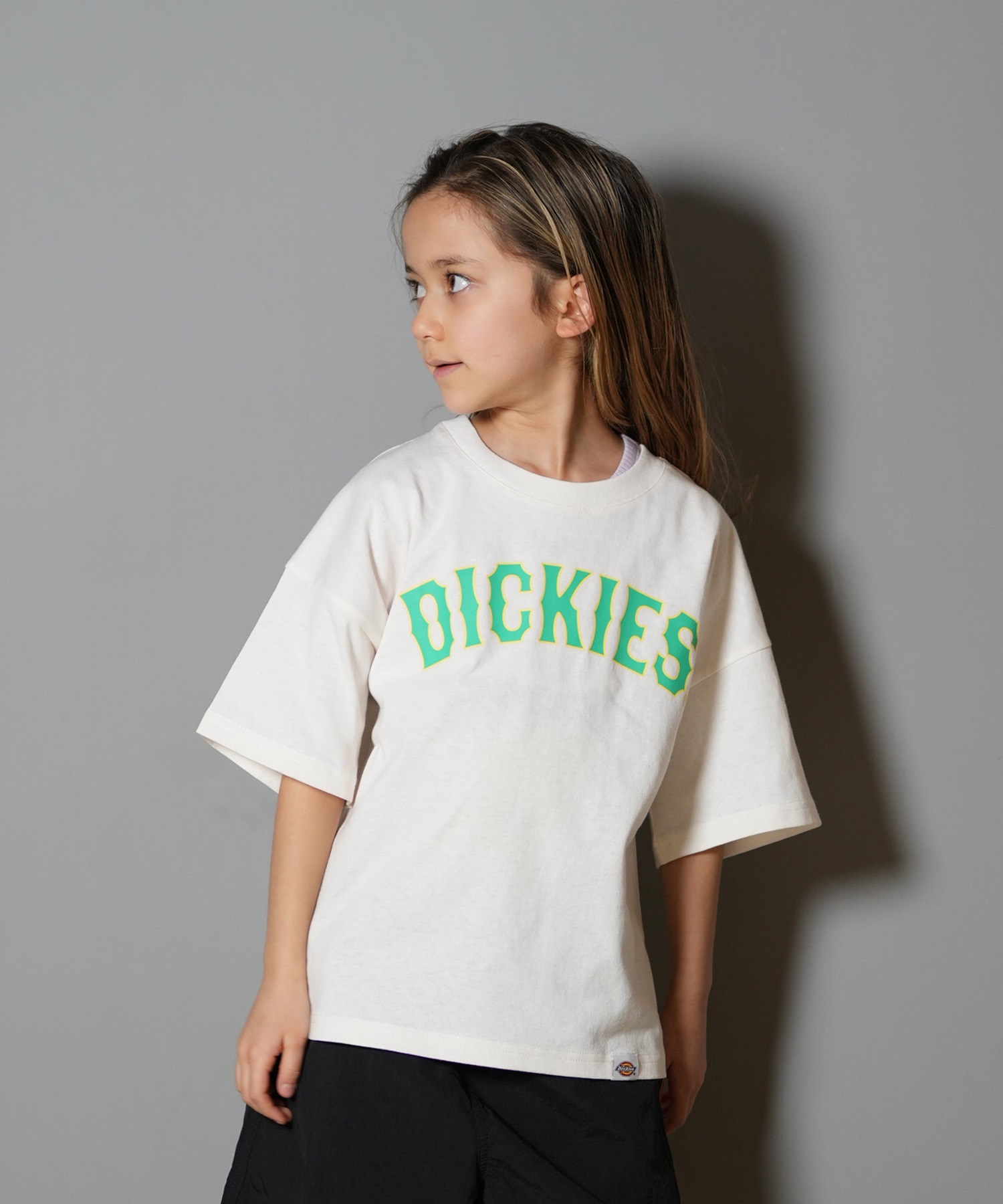 Dickies ディッキーズ 半袖 Tシャツ キッズ ジュニア 子供 アーチロゴ