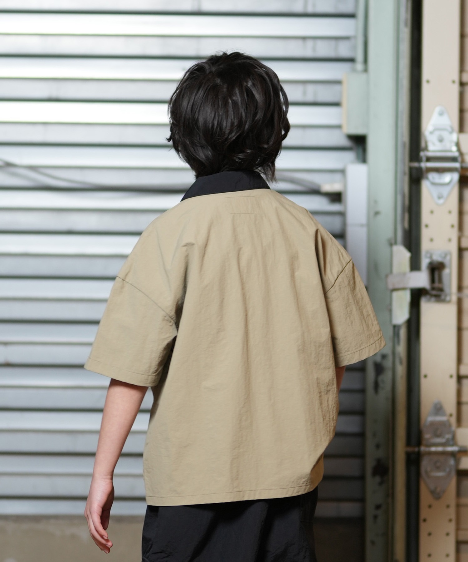 Dickies ディッキーズ 半袖 シャツ キッズ ジュニア 子供 ボーリングシャツ ワンポイント ロゴ 81220000(0089-130cm)