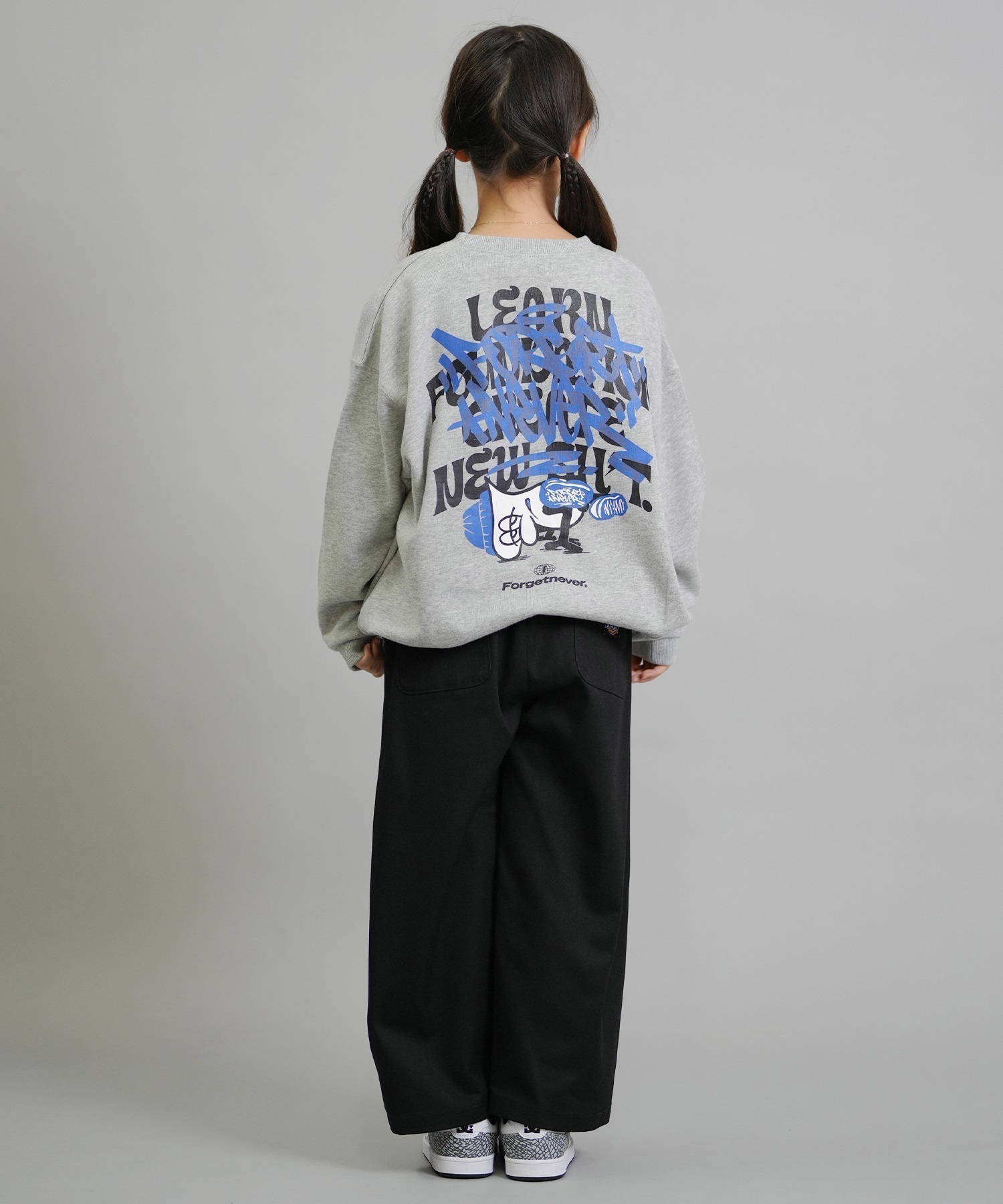 Dickies ディッキーズ ロングパンツ キッズ ジュニア ロンパン イージーバルーンパンツ 253K40M201 ムラサキスポーツ限定(BK-130cm)