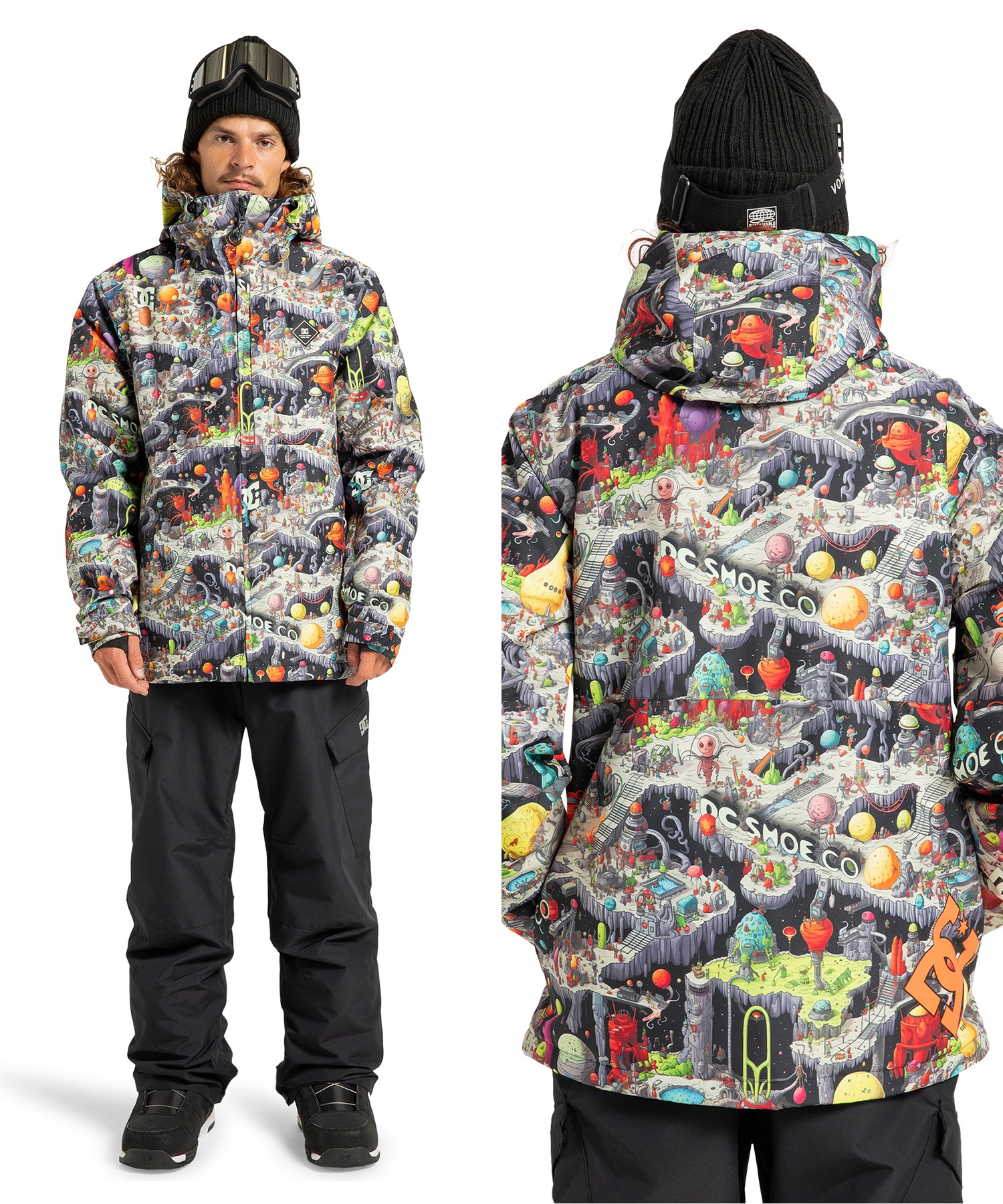 【早期購入】DC ディーシー スノーボード ウェア ジャケット ユニセックス BASIS PRINT JACKET ムラサキスポーツ 25-26モデル MM E1(KZL4-S)