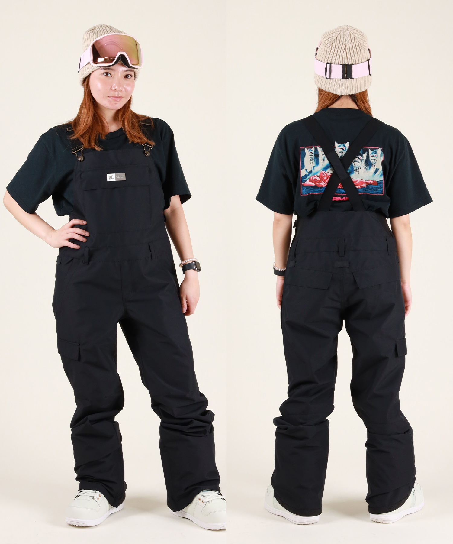 DC ディーシー VALIANT BIB スノーボード ウェア パンツ レディース