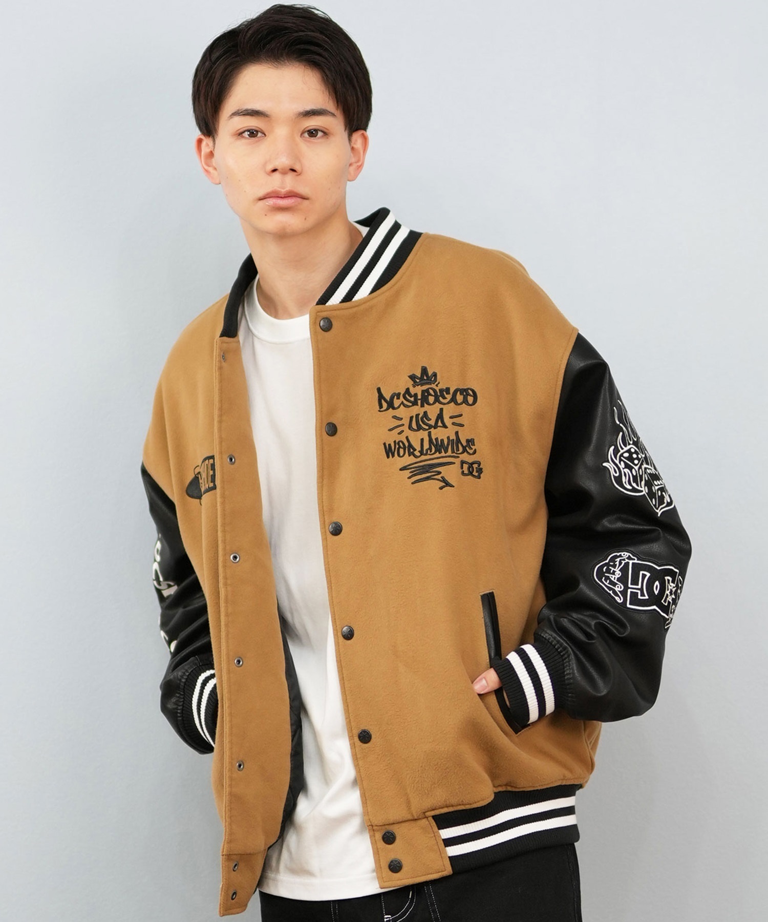 DC ディーシー スタジャン メンズ 25 VARSITY JACKET DJK254024 その他