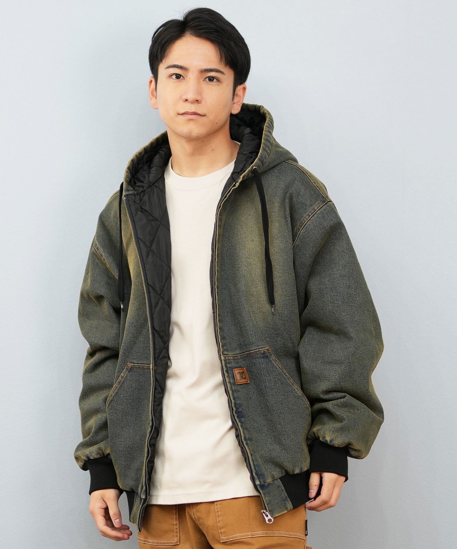 DC ディーシー アウター ブルゾン メンズ ジップアップ PADDED HOOD