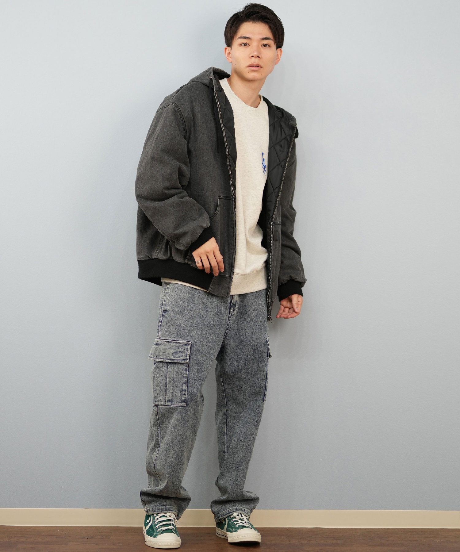 DC ディーシー アウター ブルゾン メンズ ジップアップ PADDED HOOD