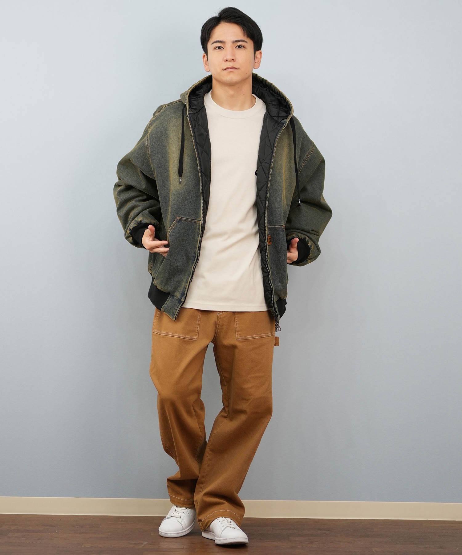 DC ディーシー アウター ブルゾン メンズ ジップアップ PADDED HOOD
