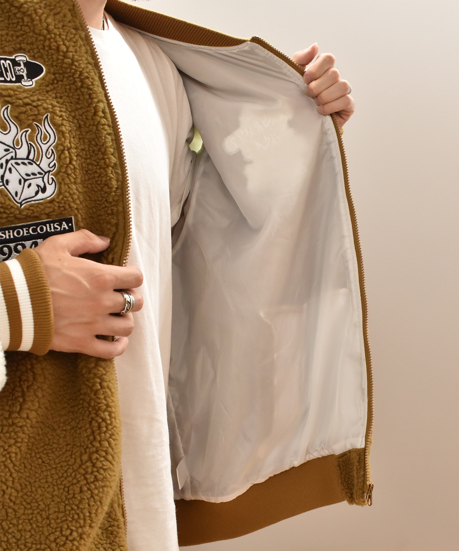 DC ディーシー アウター スタジャン メンズ スタジアム ジャケット