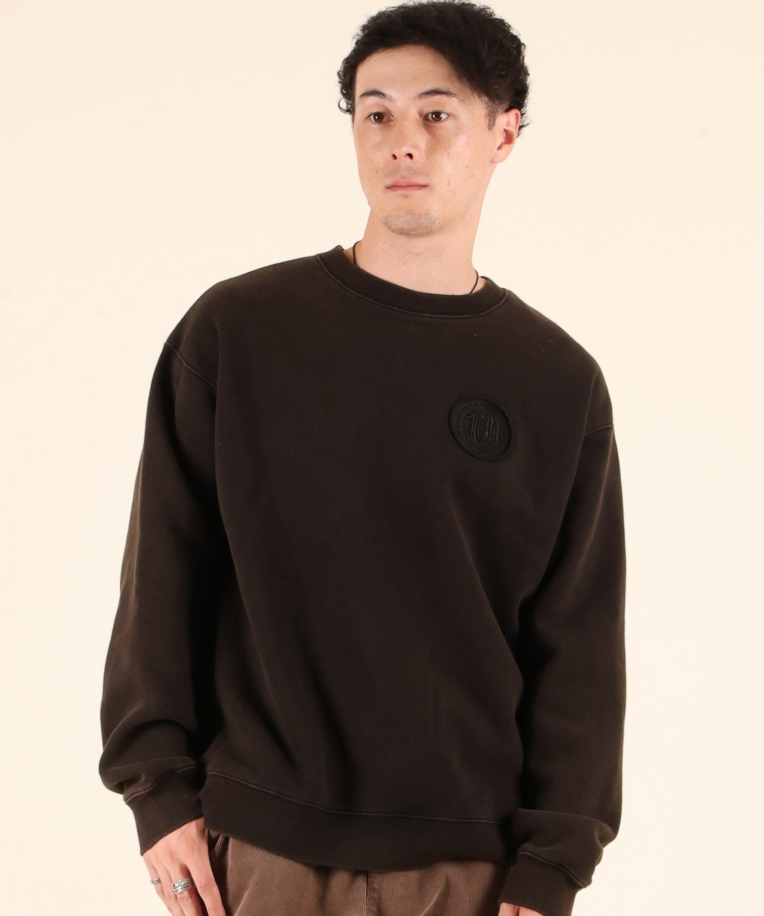 DC ディーシー トレーナー スウェット メンズ 裏起毛 DPO254058M ムラサキスポーツ限定(BKB-M)