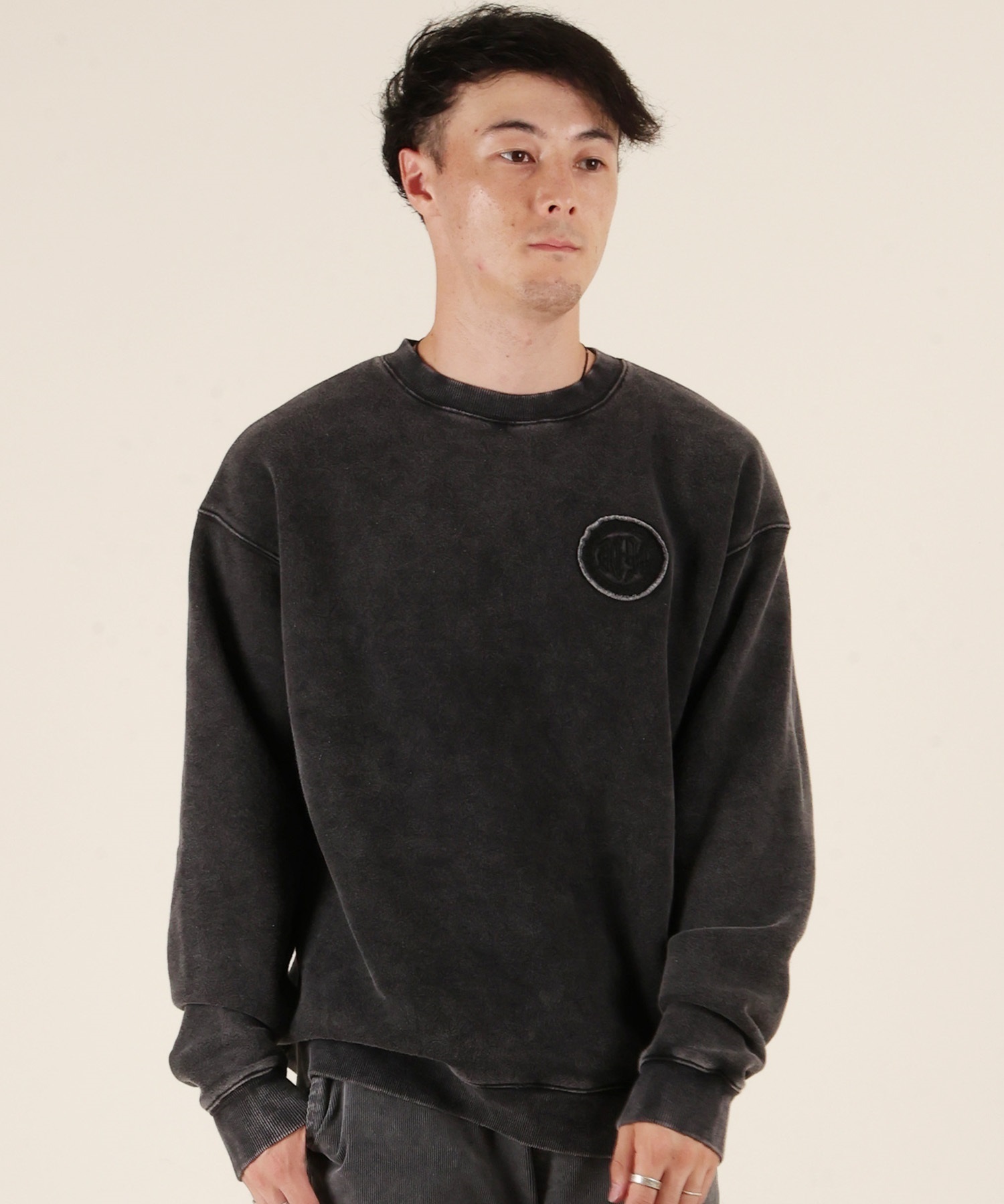 DC ディーシー トレーナー スウェット メンズ 裏起毛 DPO254058M ムラサキスポーツ限定(BKB-M)