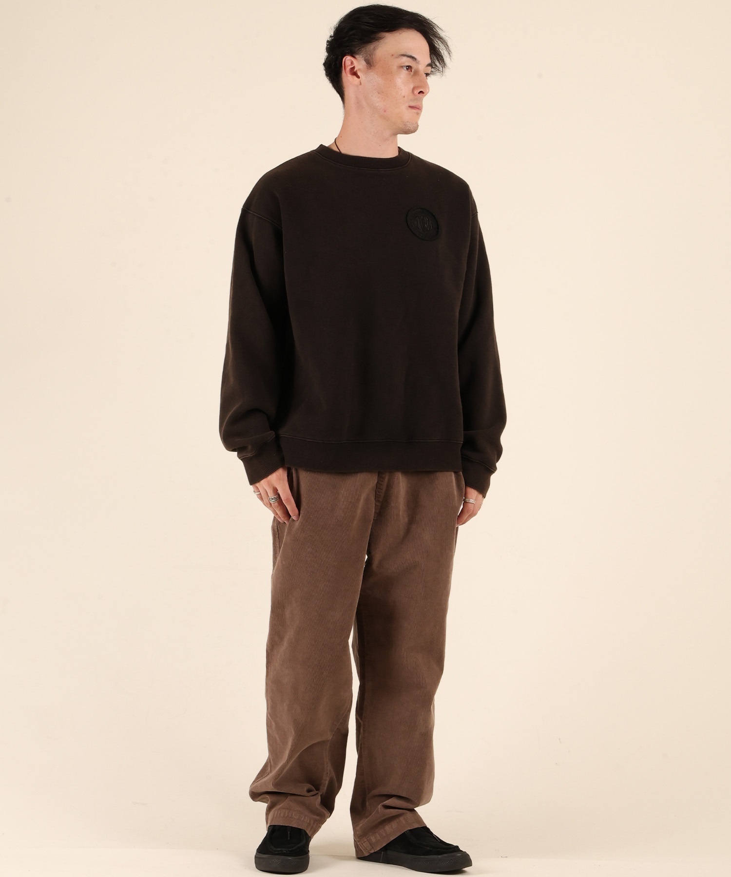 DC ディーシー トレーナー スウェット メンズ 裏起毛 DPO254058M ムラサキスポーツ限定(BKB-M)