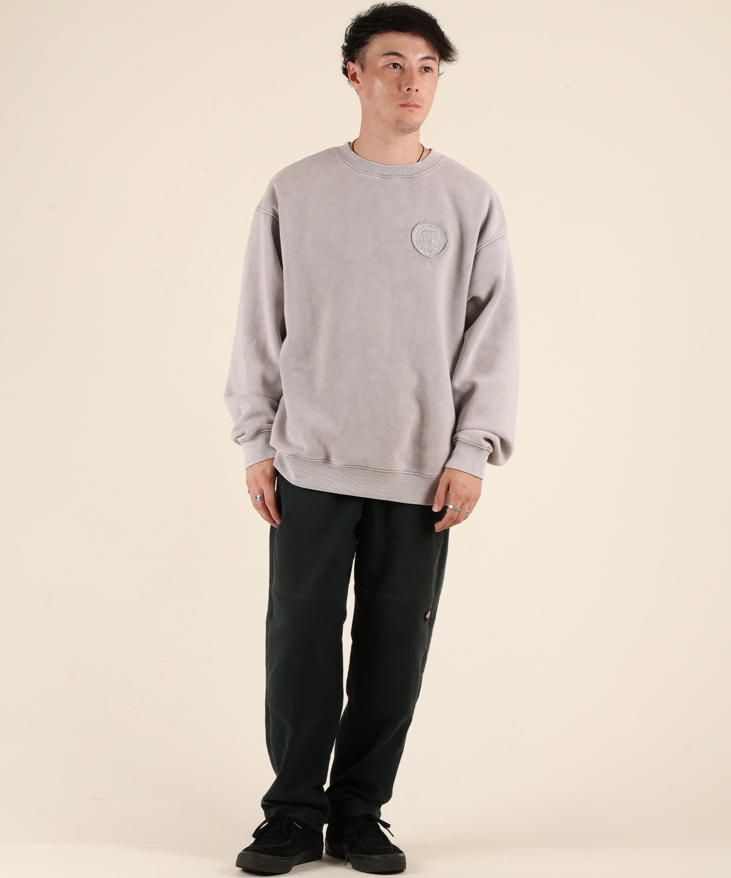 DC ディーシー トレーナー スウェット メンズ 裏起毛 DPO254058M ムラサキスポーツ限定(BKB-M)