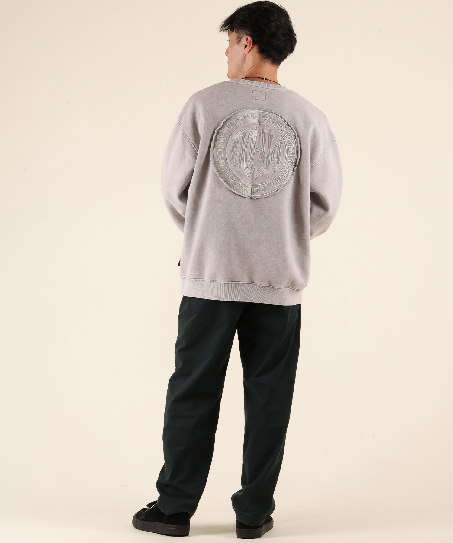 DC ディーシー トレーナー スウェット メンズ 裏起毛 DPO254058M ムラサキスポーツ限定(BKB-M)