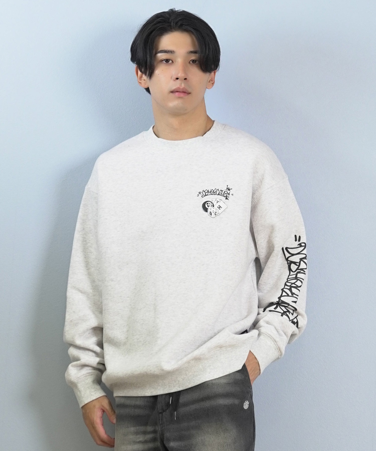 DC ディーシー トレーナー スウェット メンズ クルーネック バック