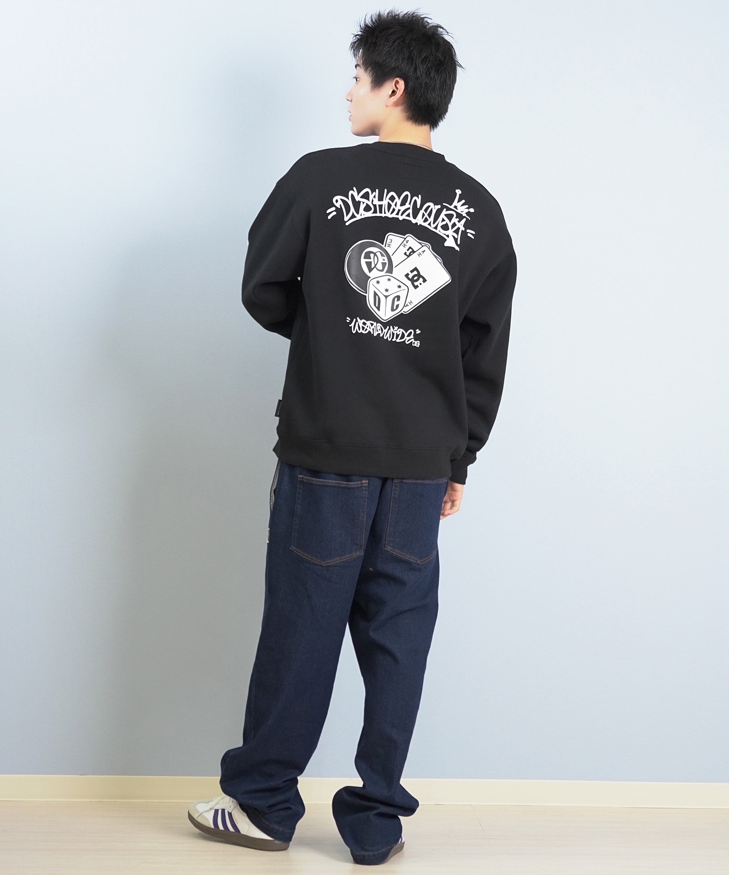 DC ディーシー トレーナー スウェット メンズ クルーネック バック