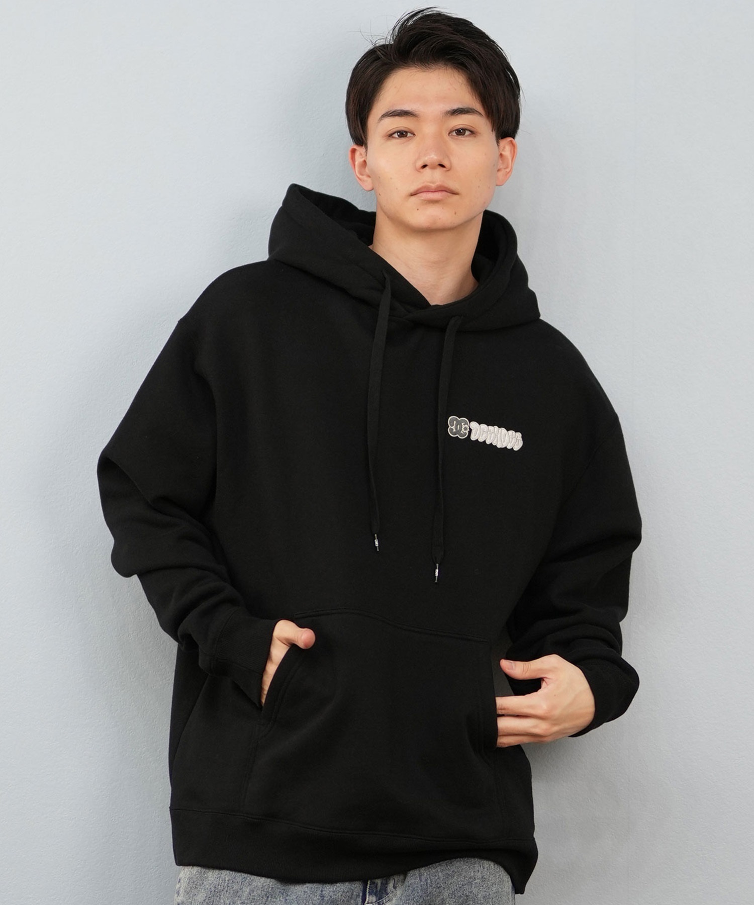 DC ディーシー プルオーバー パーカー メンズ バックプリント 25 SK CREW PH パーカー DPO254041(BLK-M)