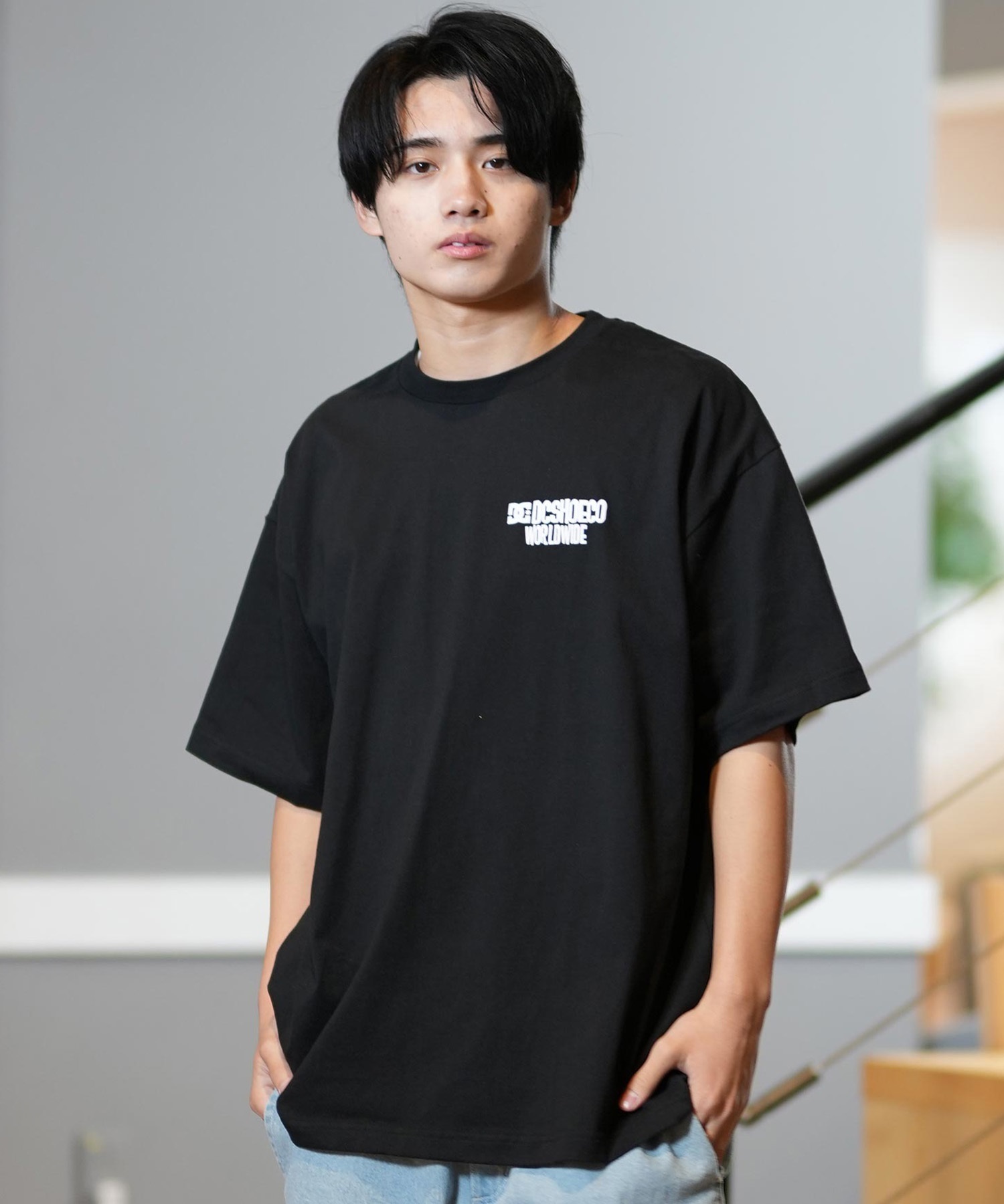 DC ディーシー 半袖 Tシャツ メンズ バックプリント オーバーサイズ DST251091(WHT2-M)