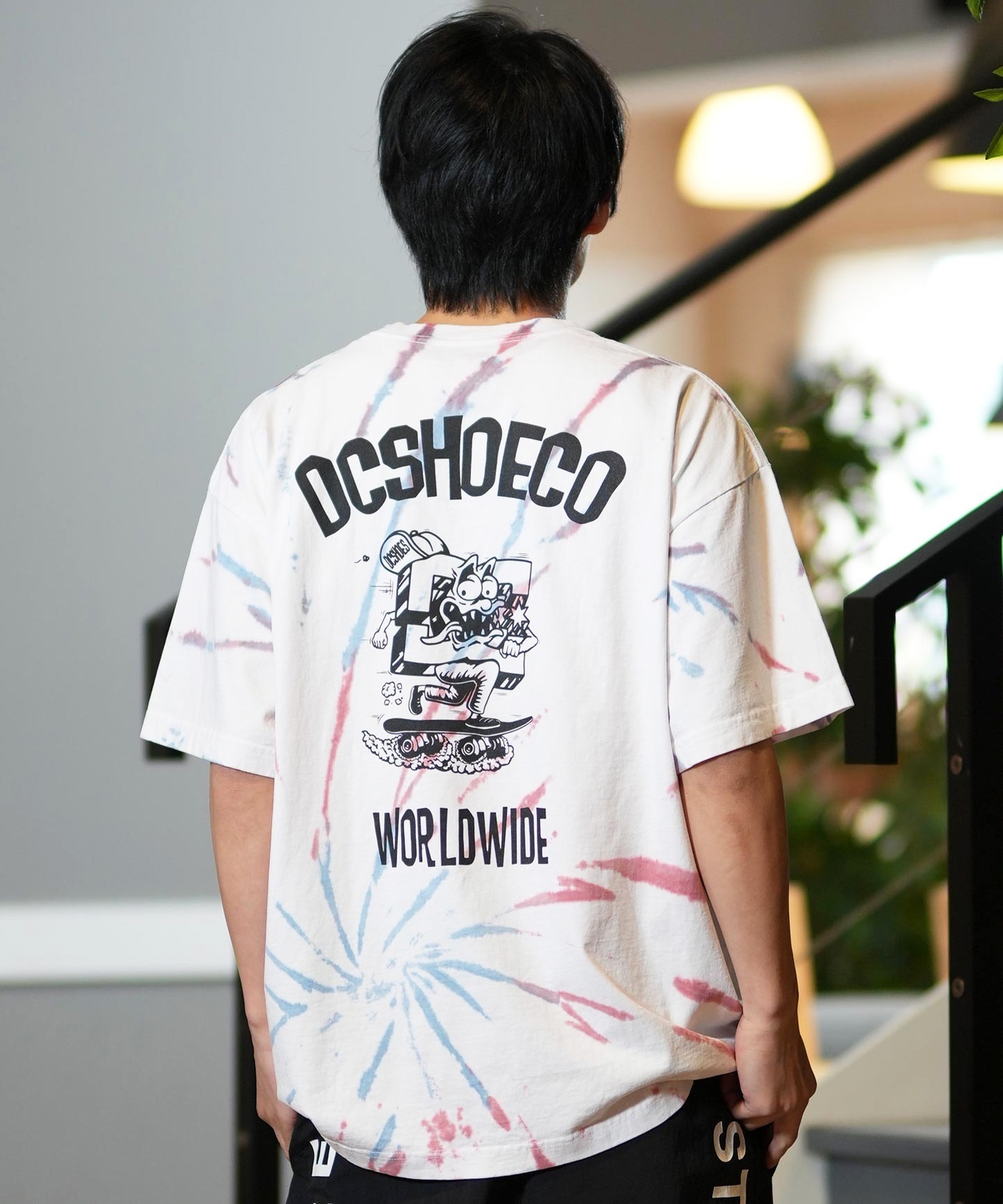 DC ディーシー 半袖 Tシャツ メンズ バックプリント オーバーサイズ DST251091(WHT2-M)