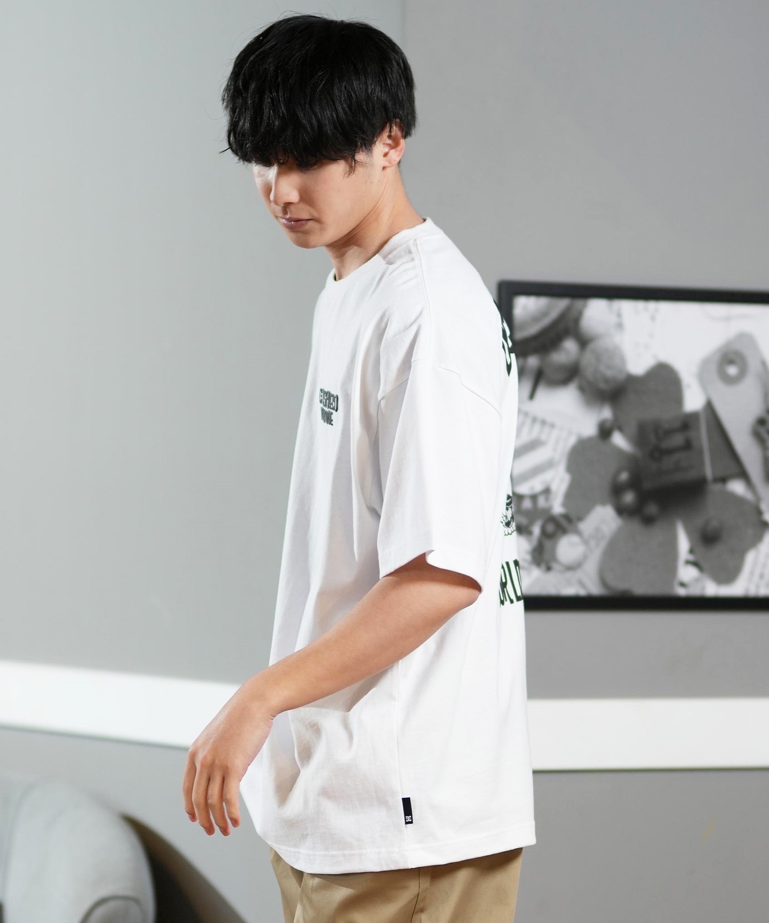 DC ディーシー 半袖 Tシャツ メンズ バックプリント オーバーサイズ DST251091(WHT2-M)