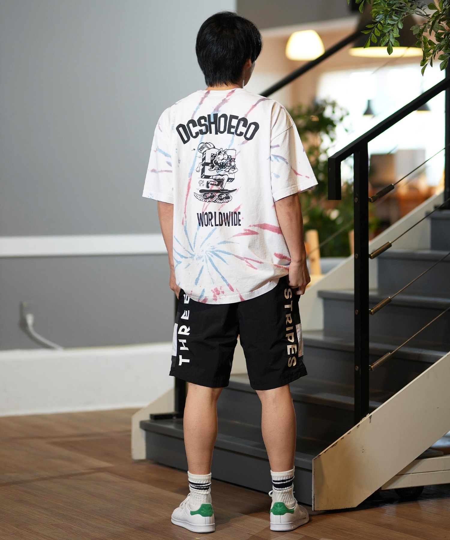 DC ディーシー 半袖 Tシャツ メンズ バックプリント オーバーサイズ DST251091(WHT2-M)