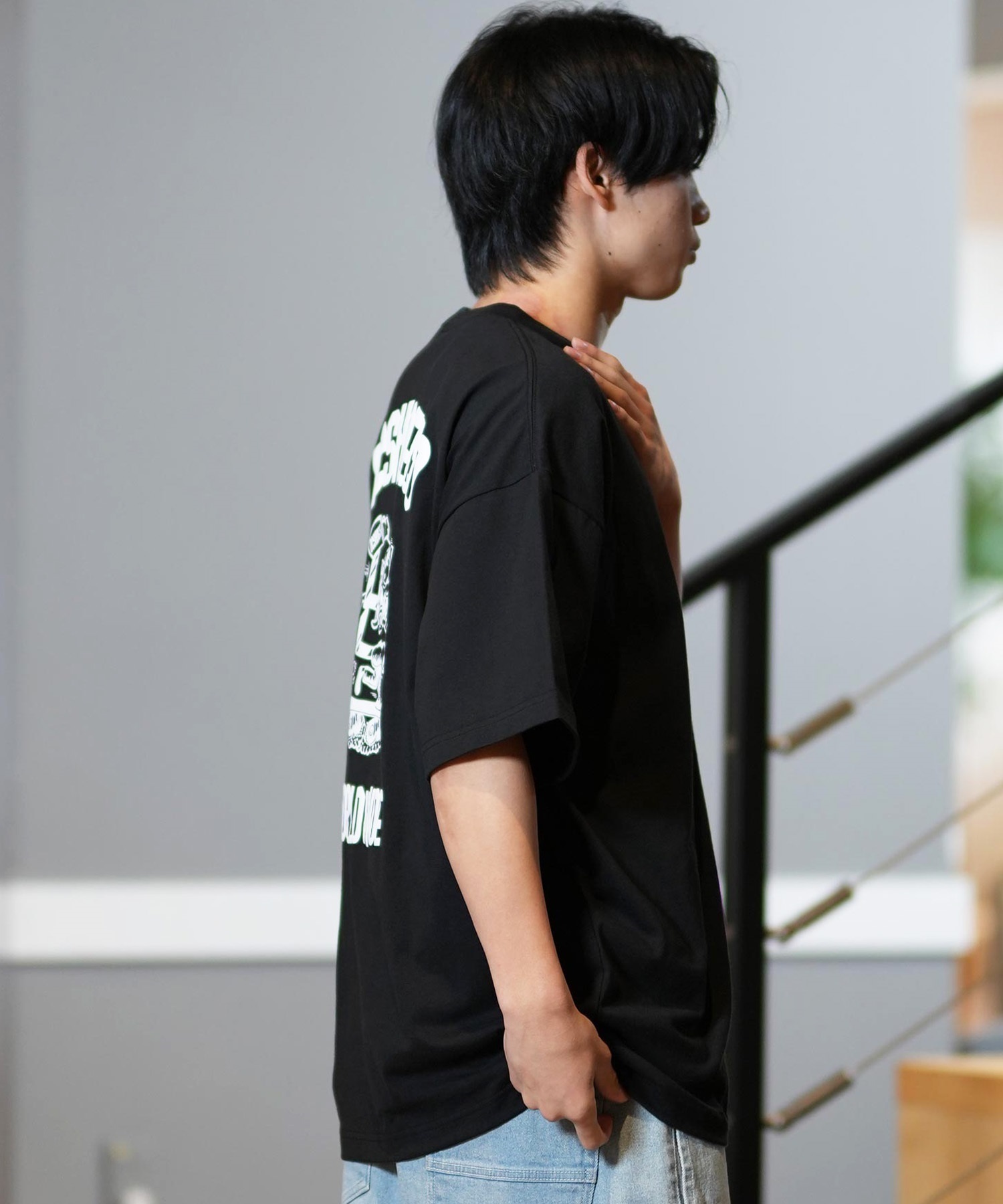 DC ディーシー 半袖 Tシャツ メンズ バックプリント オーバーサイズ DST251091(WHT2-M)
