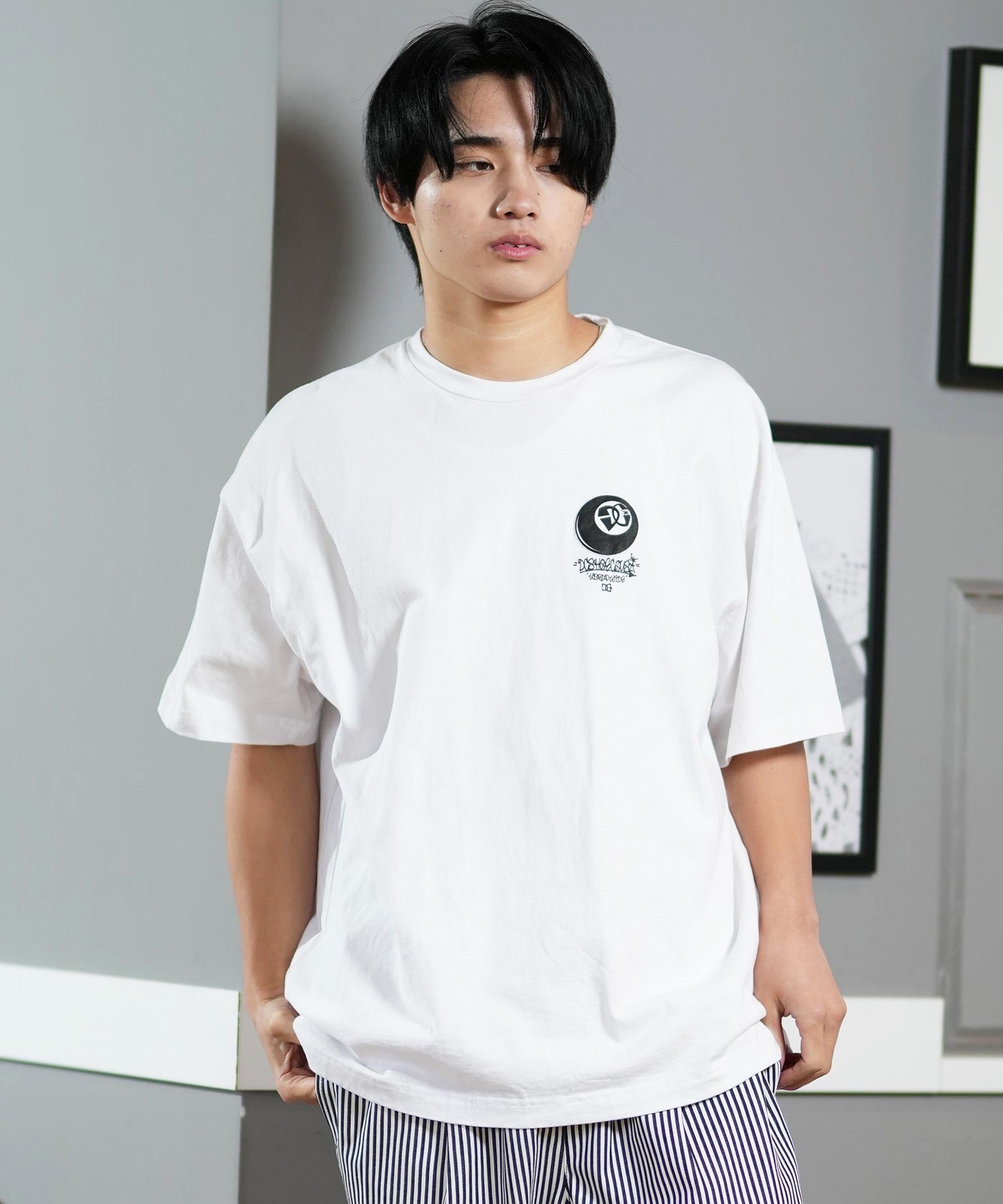DC ディーシー 半袖 Tシャツ メンズ バックプリント オーバーサイズ 