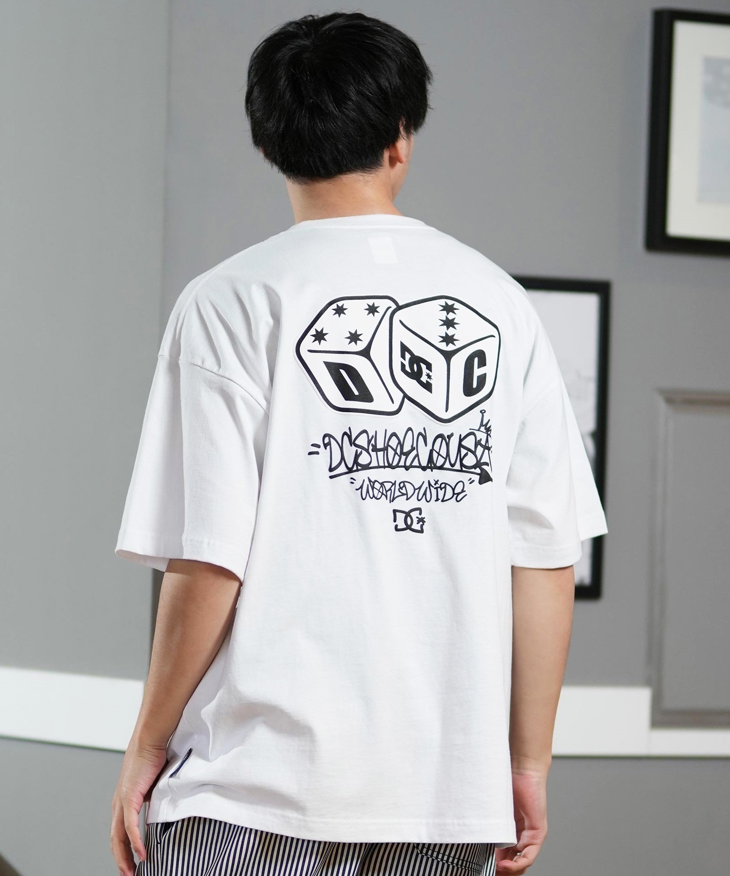 DC ディーシー 半袖 Tシャツ メンズ バックプリント オーバーサイズ