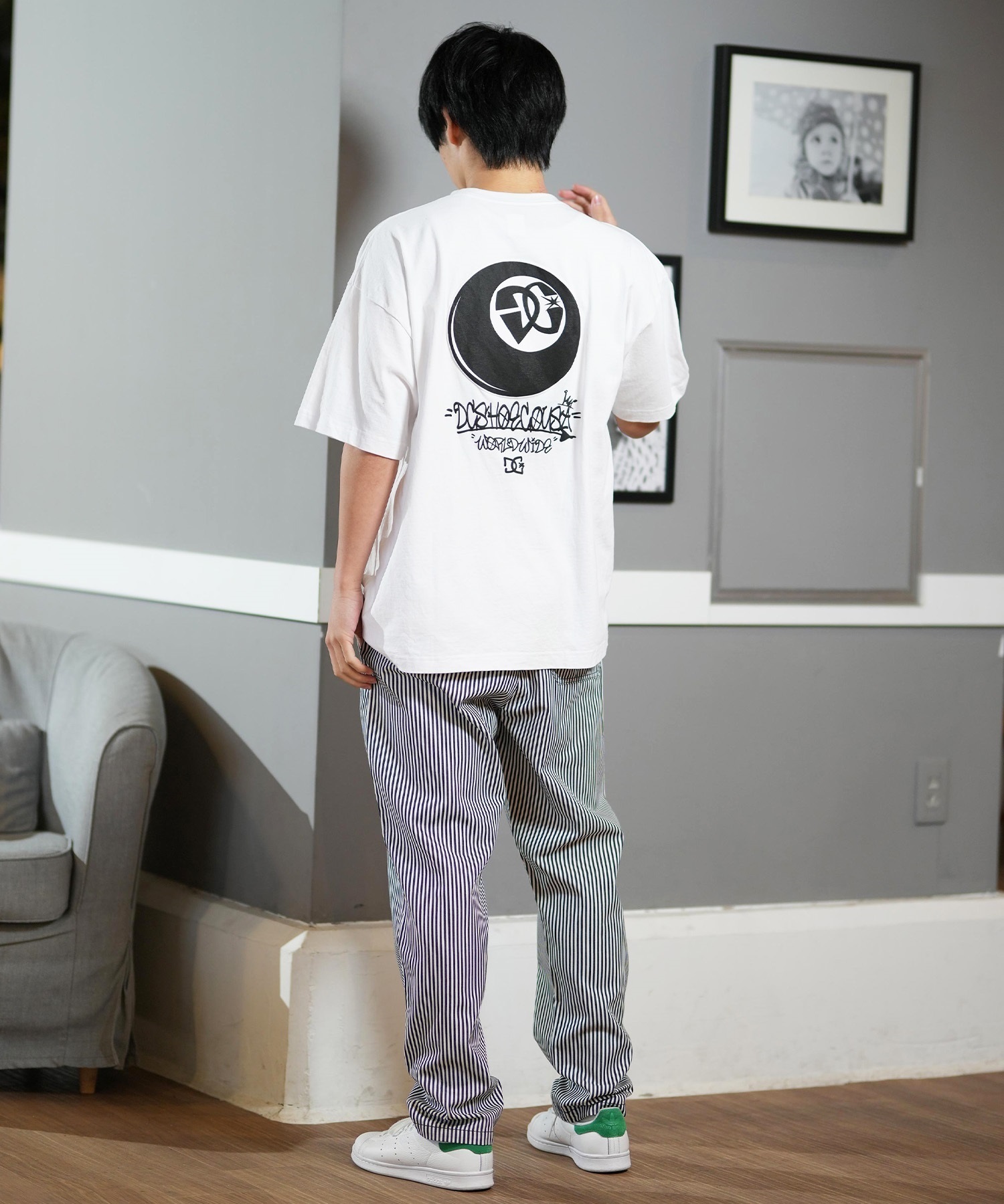 DC ディーシー 半袖 Tシャツ メンズ バックプリント オーバー