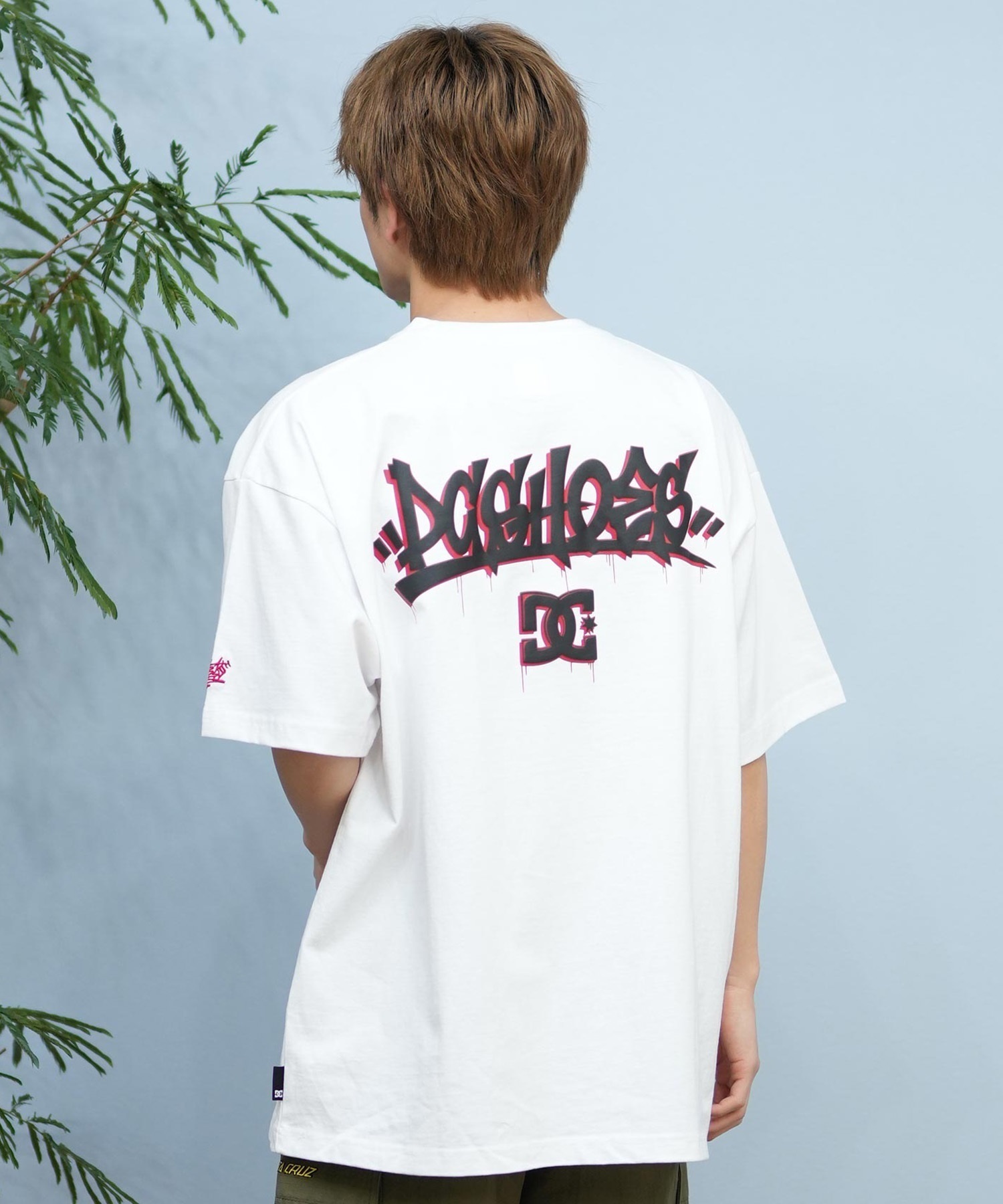 DC ディーシー 半袖 Tシャツ メンズ バックプリント ルーズシルエット 25 GRAFFITTI SS DST251097(WHT-M)
