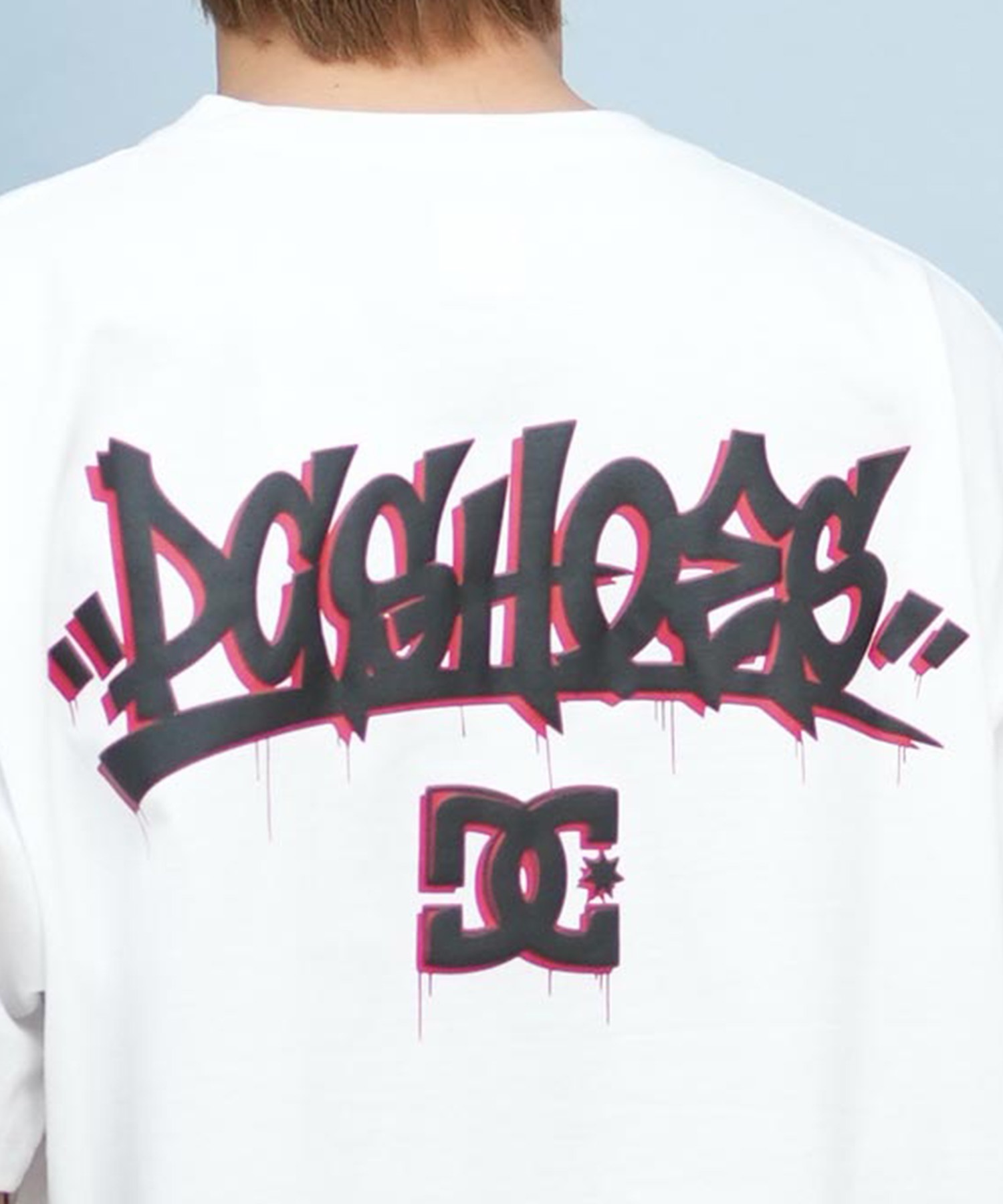 DC ディーシー 半袖 Tシャツ メンズ バックプリント ルーズシルエット 25 GRAFFITTI SS DST251097(WHT-M)