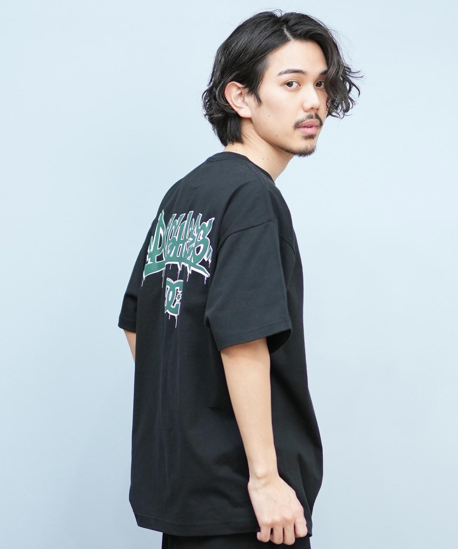DC ディーシー 半袖 Tシャツ メンズ バックプリント ルーズシルエット 25 GRAFFITTI SS DST251097(WHT-M)