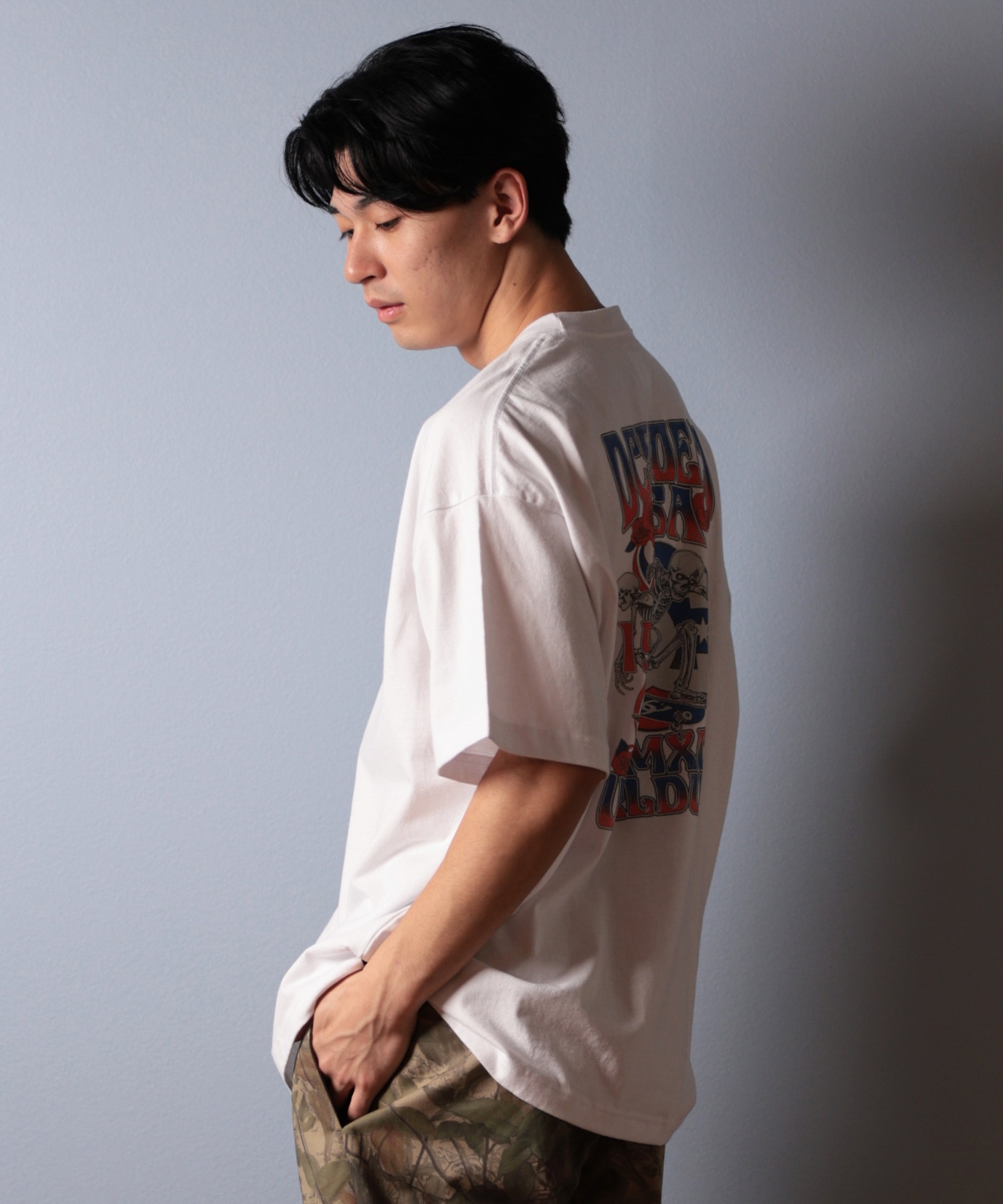 DC ディーシー 半袖 Tシャツ メンズ バックプリント オーバー