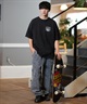 DC ディーシー 半袖 Tシャツ メンズ バックプリント オーバーサイズ ヴィンテージ加工 25 ROCK SKULL SS DST252005(WHT-M)