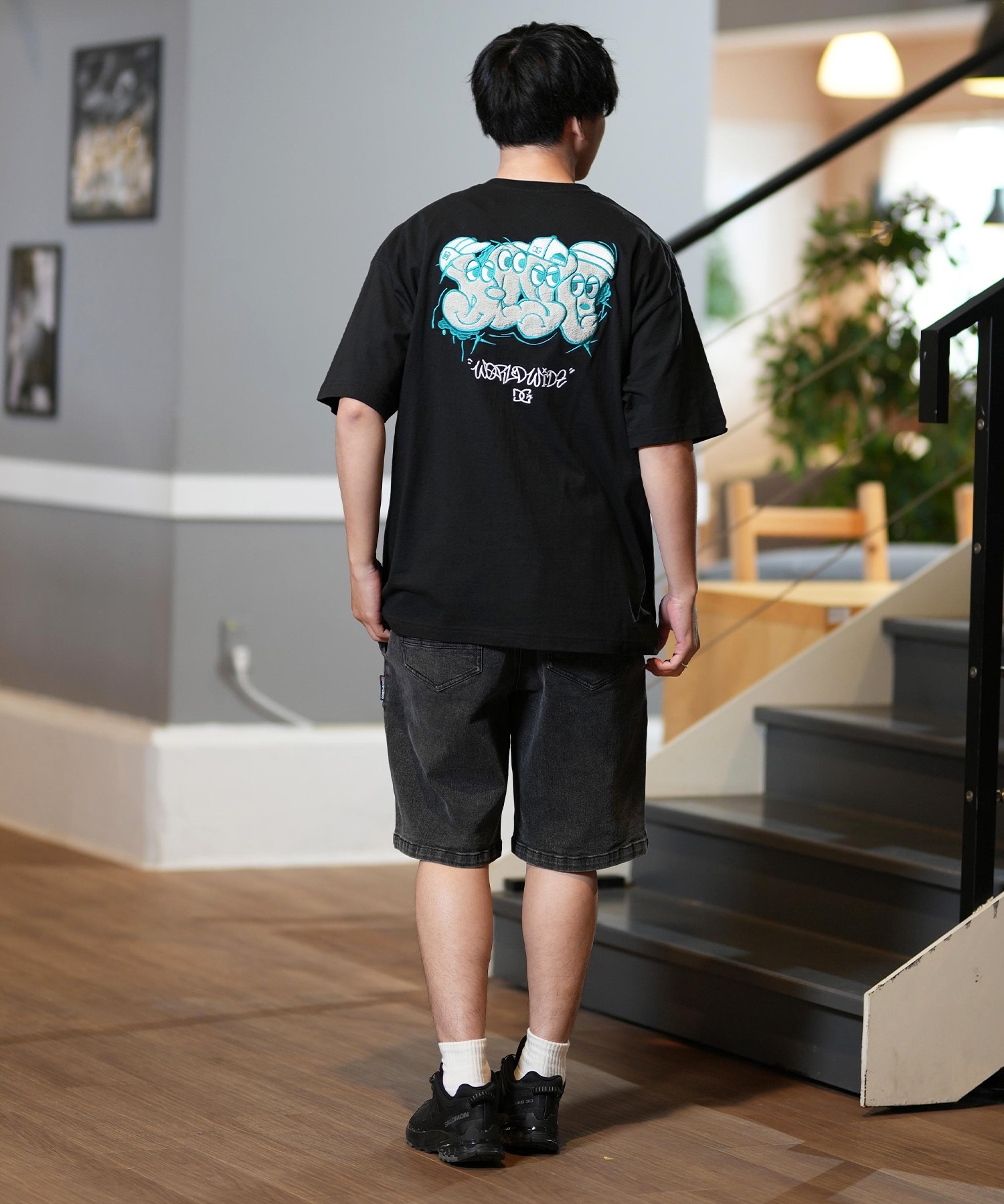 DC ディーシー 半袖 Tシャツ メンズ バックプリント オーバーサイズ