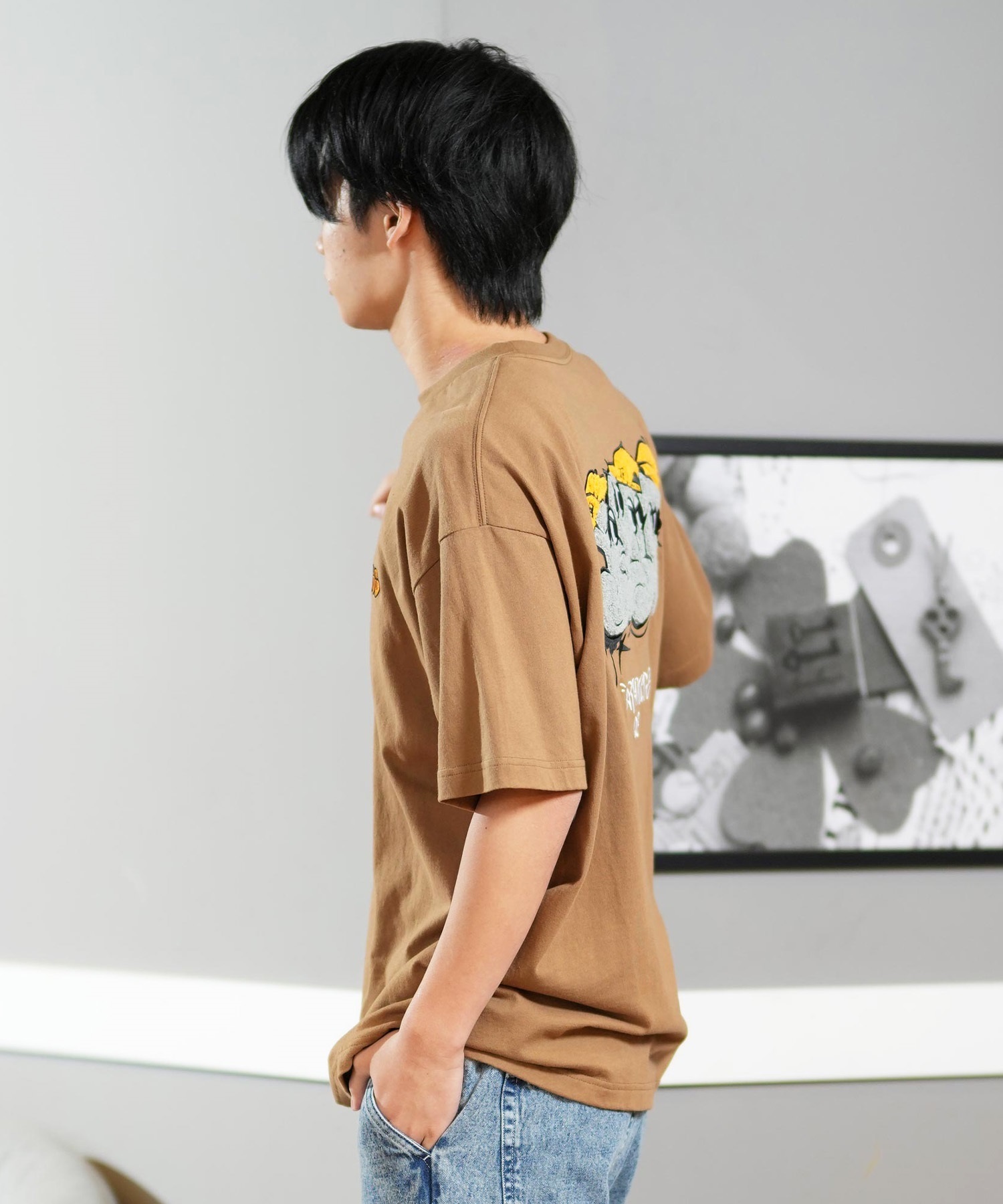 DC ディーシー 半袖 Tシャツ メンズ バックプリント オーバーサイズ