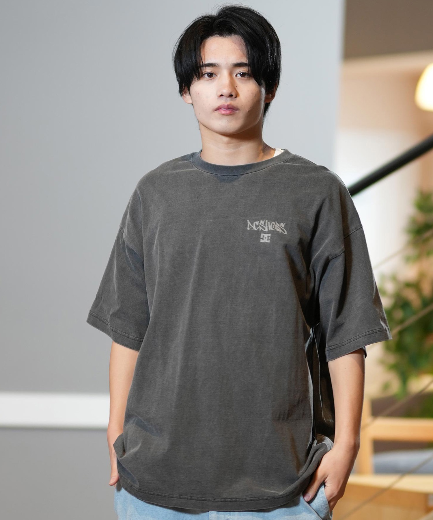 DC ディーシー 半袖 Tシャツ メンズ バックプリント オーバー