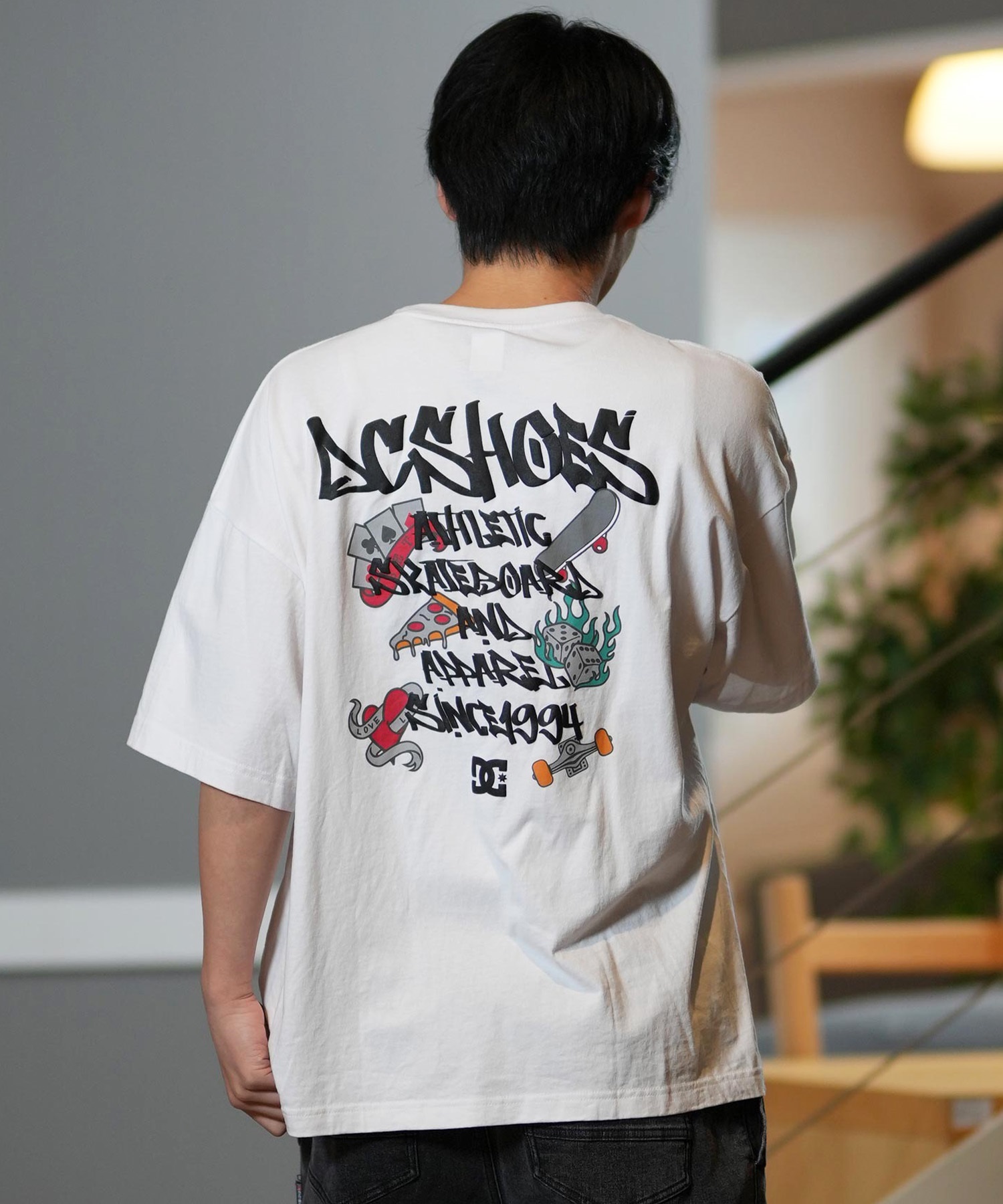 DC ディーシー 半袖 Tシャツ メンズ バックプリント オーバー