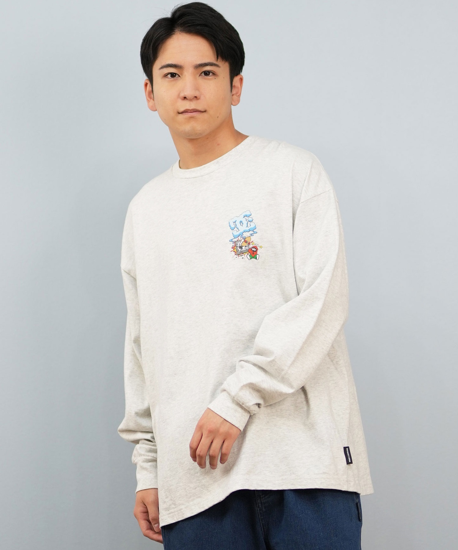 DC ディーシー 長袖 Tシャツ ロンT メンズ バックプリント 25 CLASH