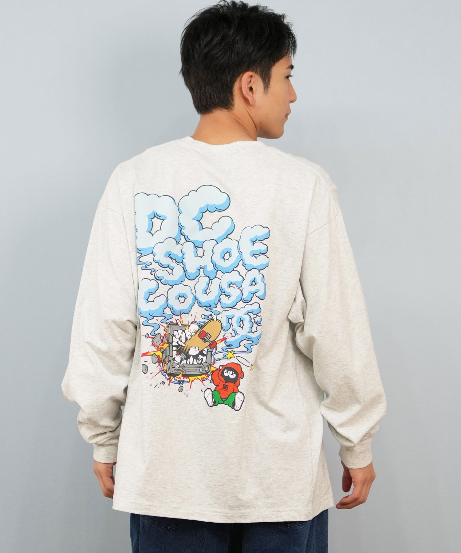DC ディーシー 長袖 Tシャツ ロンT メンズ バックプリント 25 CLASH