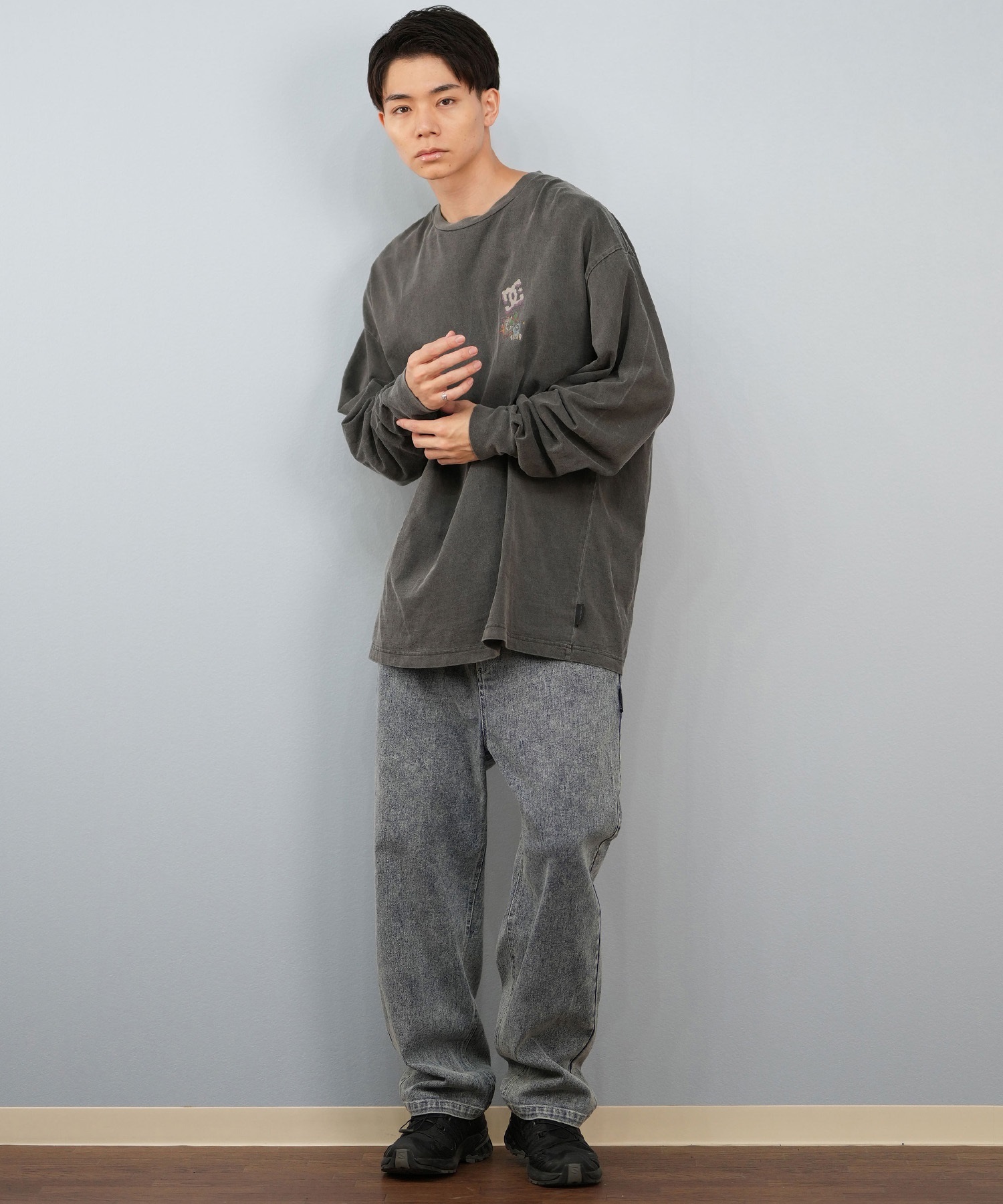 DC ディーシー 長袖 Tシャツ ロンT メンズ バックプリント 25 CLASH