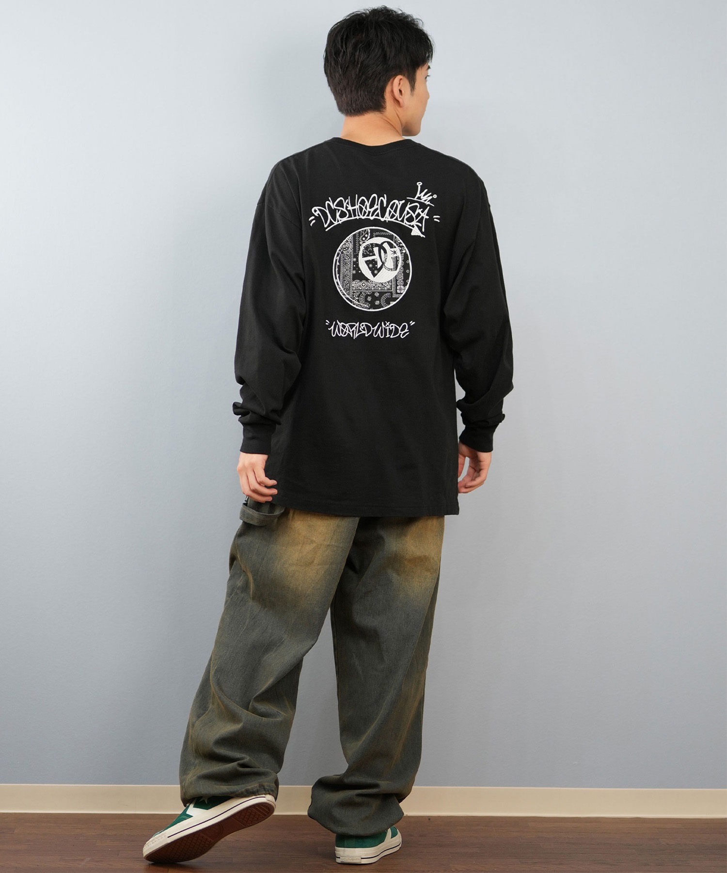 DC ディーシー 長袖 Tシャツ ロンT メンズ バックプリント 25