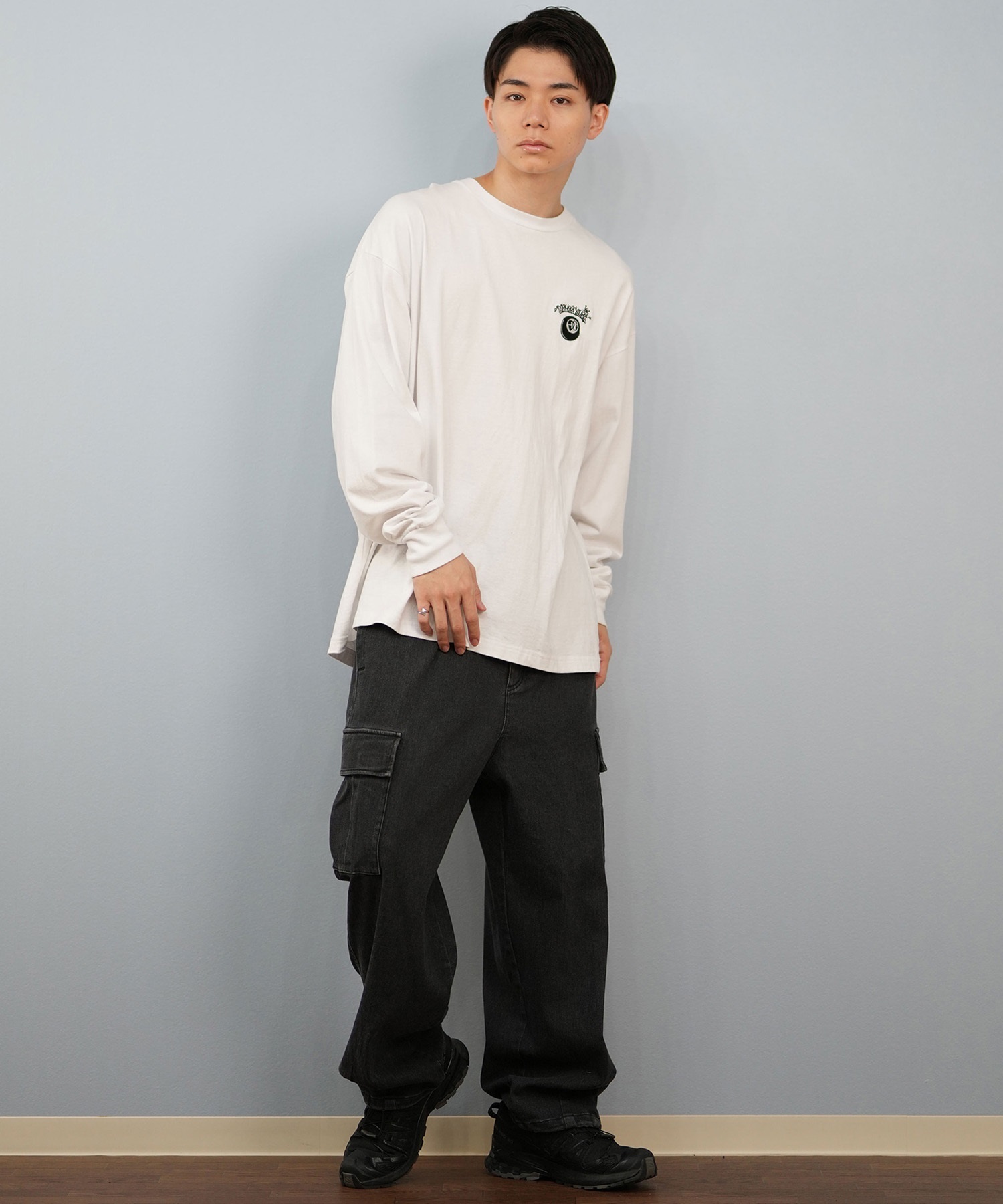 DC ディーシー 長袖 Tシャツ ロンT メンズ バックプリント 25 GAME APP