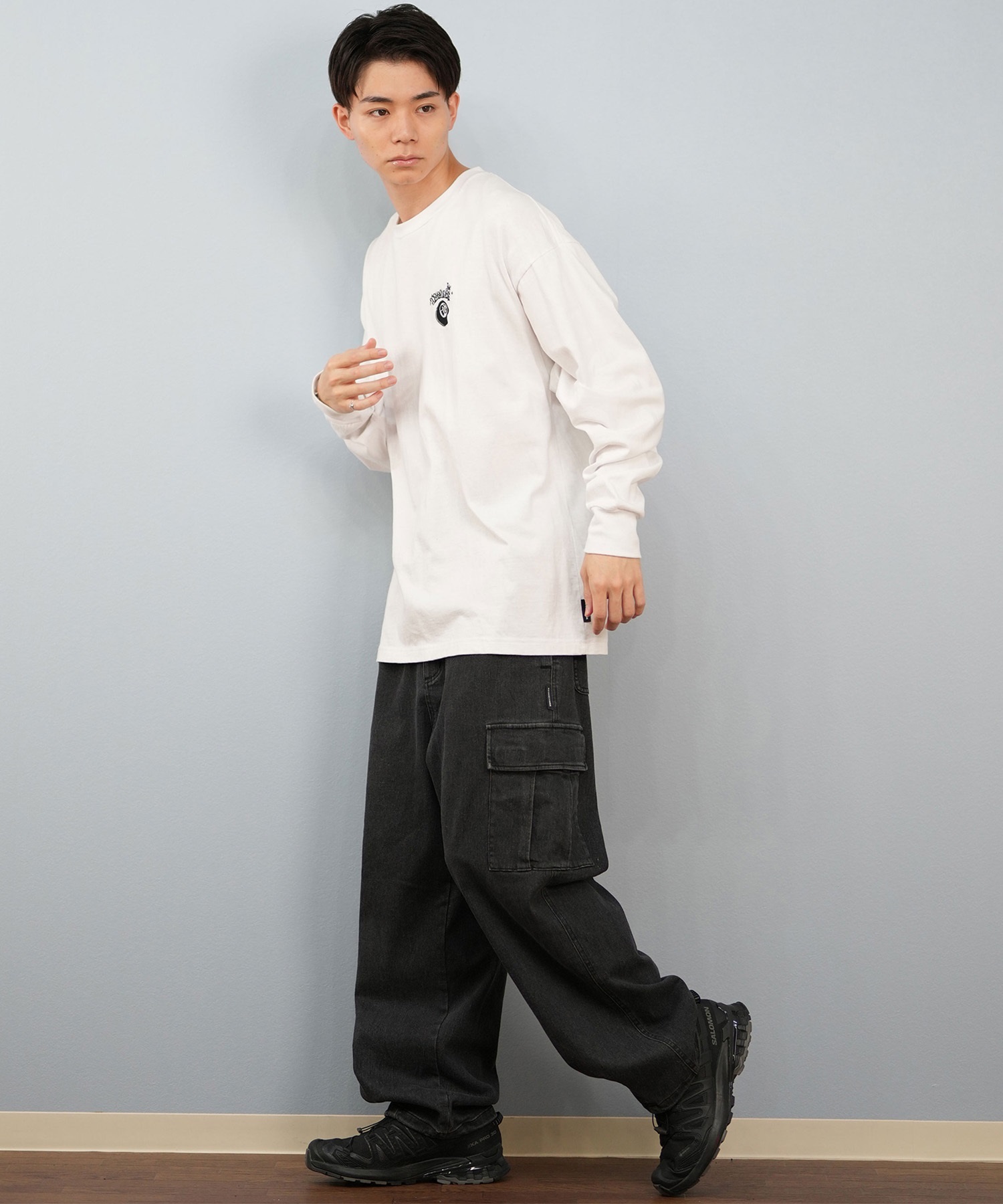 DC ディーシー 長袖 Tシャツ ロンT メンズ バックプリント 25 GAME APP