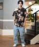 DC ディーシー ロングパンツ ワイドカーゴパンツ メンズ ウエストゴム 無地 DPT251074(BLK-M)