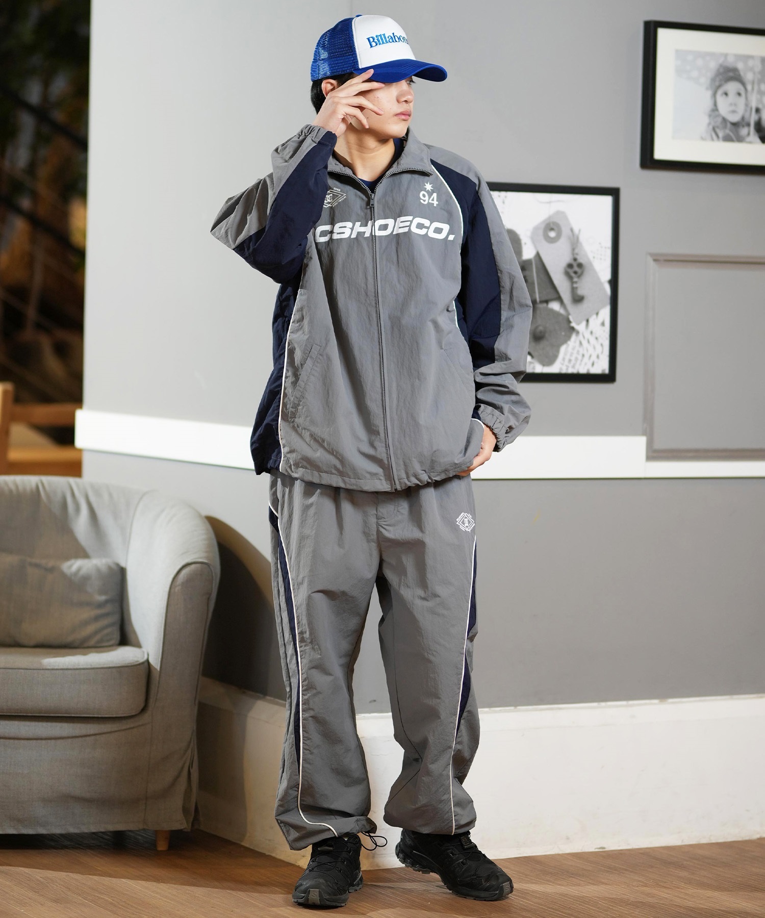 DC ディーシー ロングパンツ トラックパンツ メンズ スーパーワイド セットアップ対応 DPT251075(BLK-M)