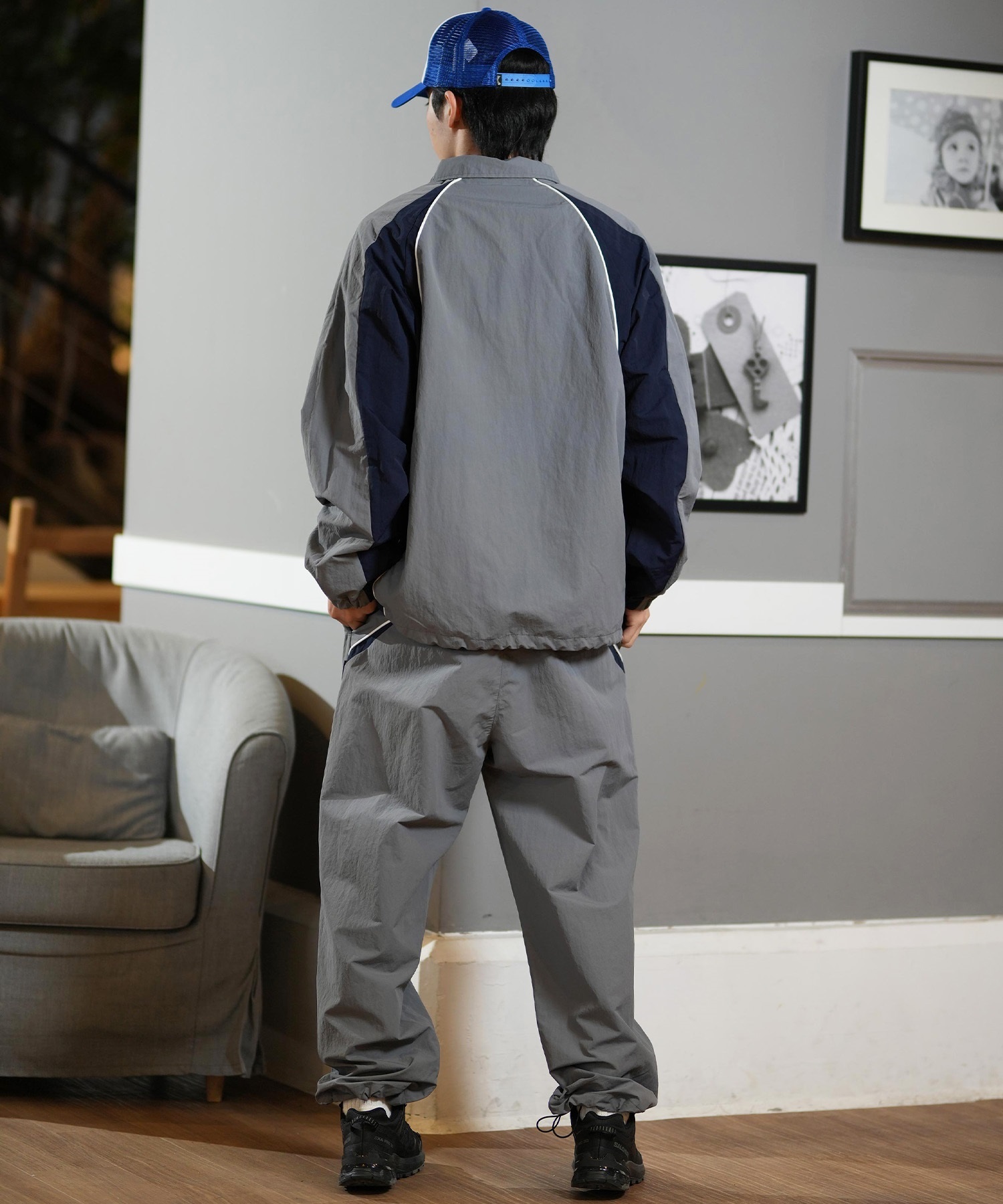 DC ディーシー ロングパンツ トラックパンツ メンズ スーパーワイド セットアップ対応 DPT251075(BLK-M)