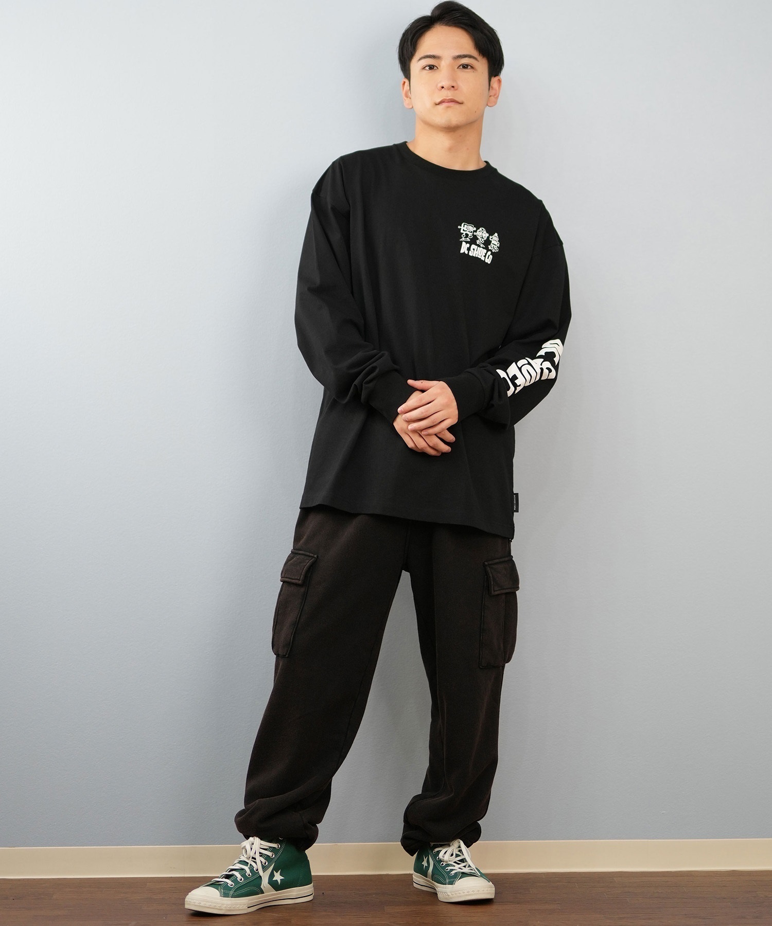 DC ディーシー ロングパンツ メンズ 25 HIDDEN FLEECE CARGO PT DPT254036(BKB2-M)