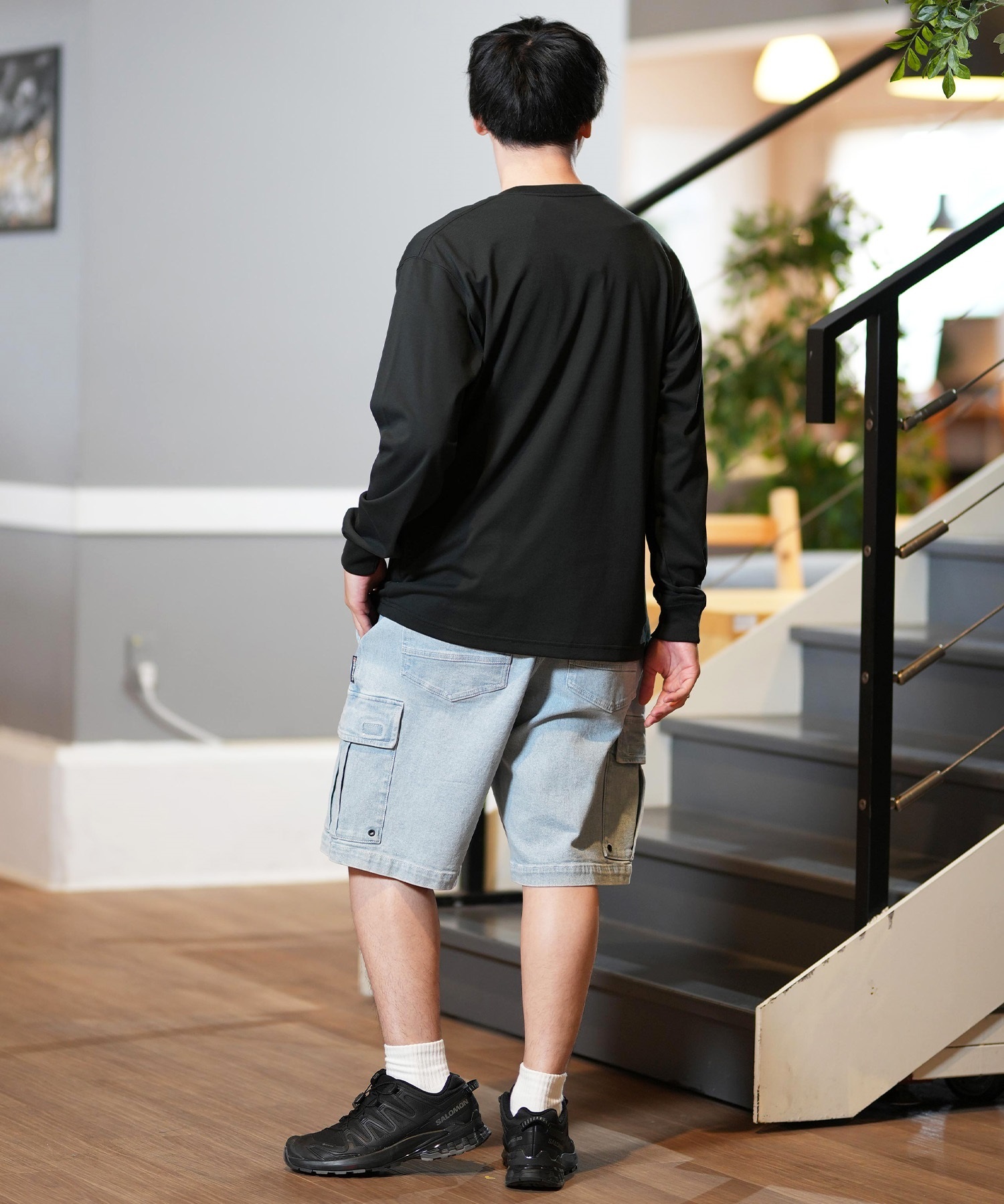 DC ディーシー ショートパンツ メンズ カーゴショーツ ワイドシルエット 25 WIDE CARGO SHORT DWS251078(BLK-M)