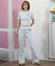DC ディーシー 半袖 Tシャツ レディース クロップド丈 LST251308(WHT-S)