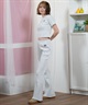 DC ディーシー 半袖 Tシャツ レディース クロップド丈 LST251308(WHT-S)